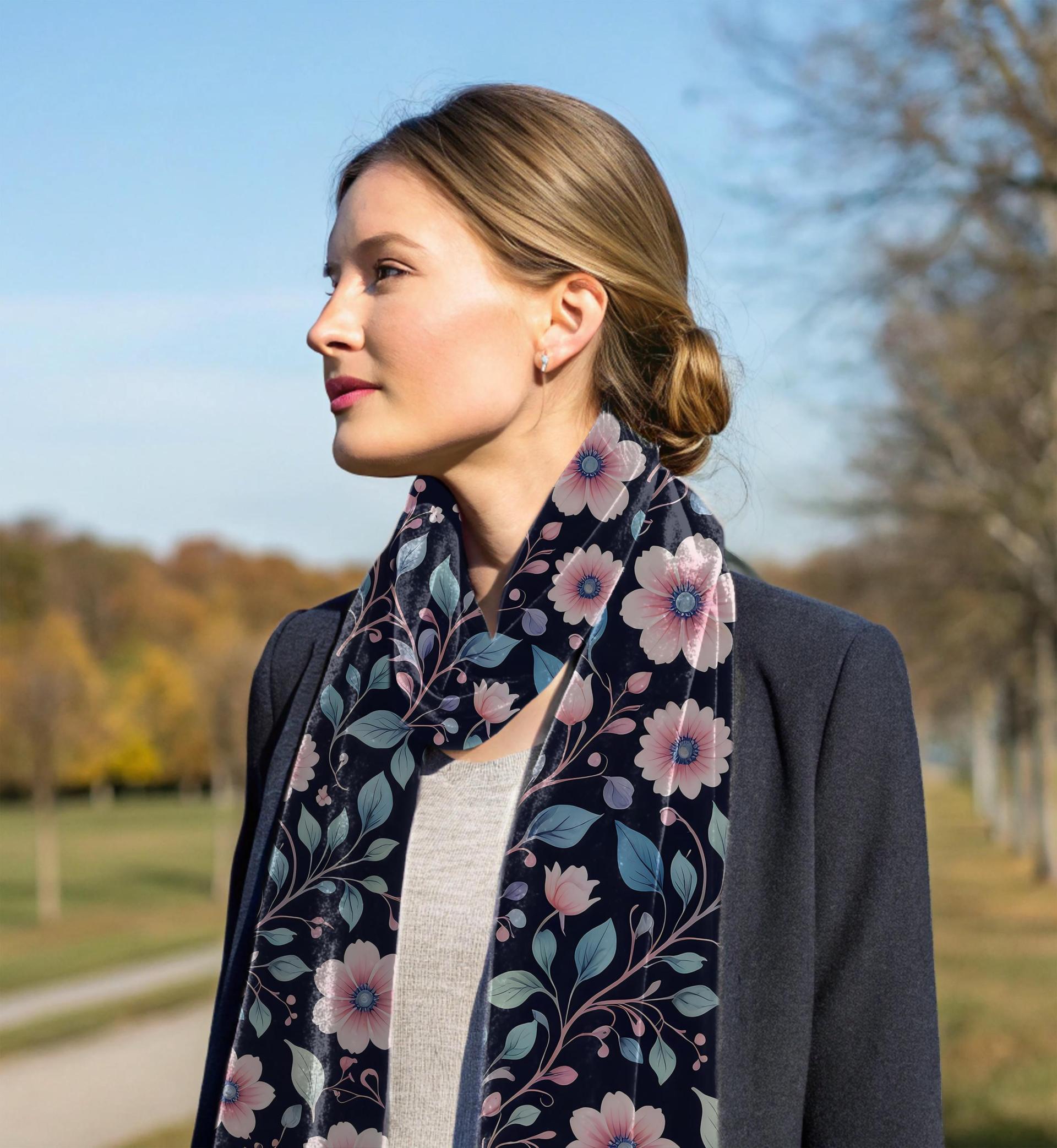 Velvet Scarf - Extra Soft Long Scarf