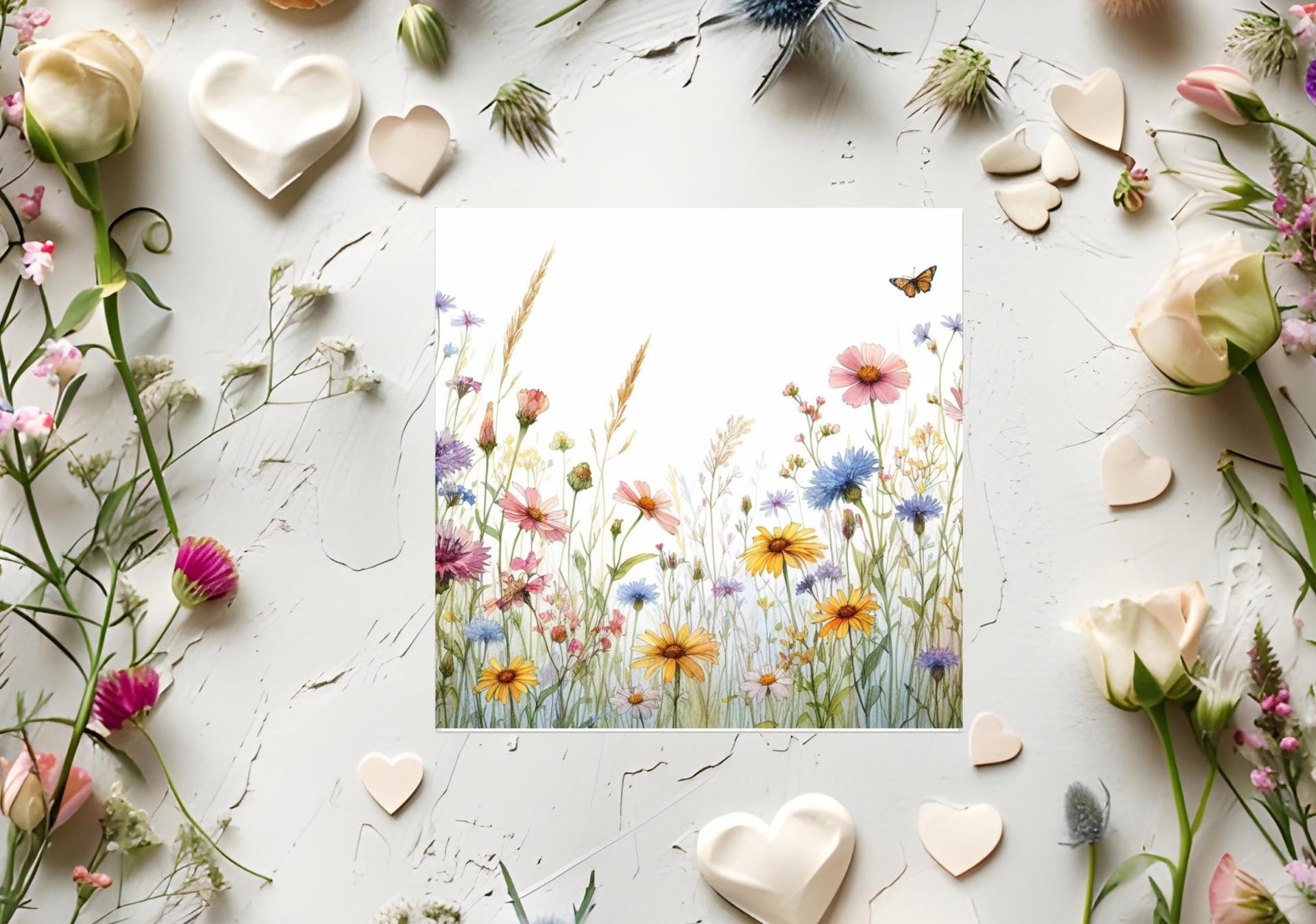 Wildflowers - Single Card or Bulk 10 Pack of Gift Cards
