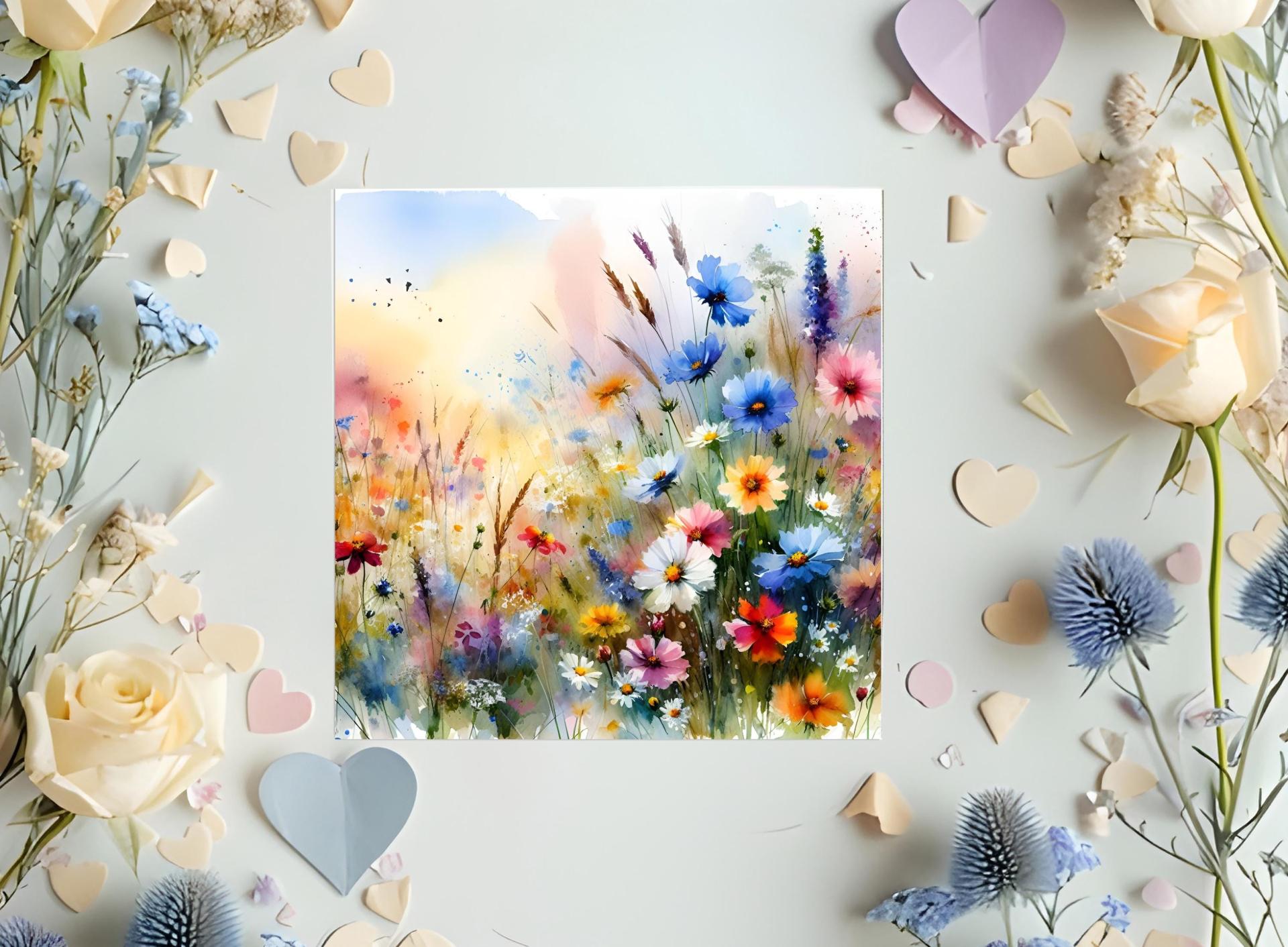 Wildflowers - Single Card or Bulk 10 Pack of Gift Cards