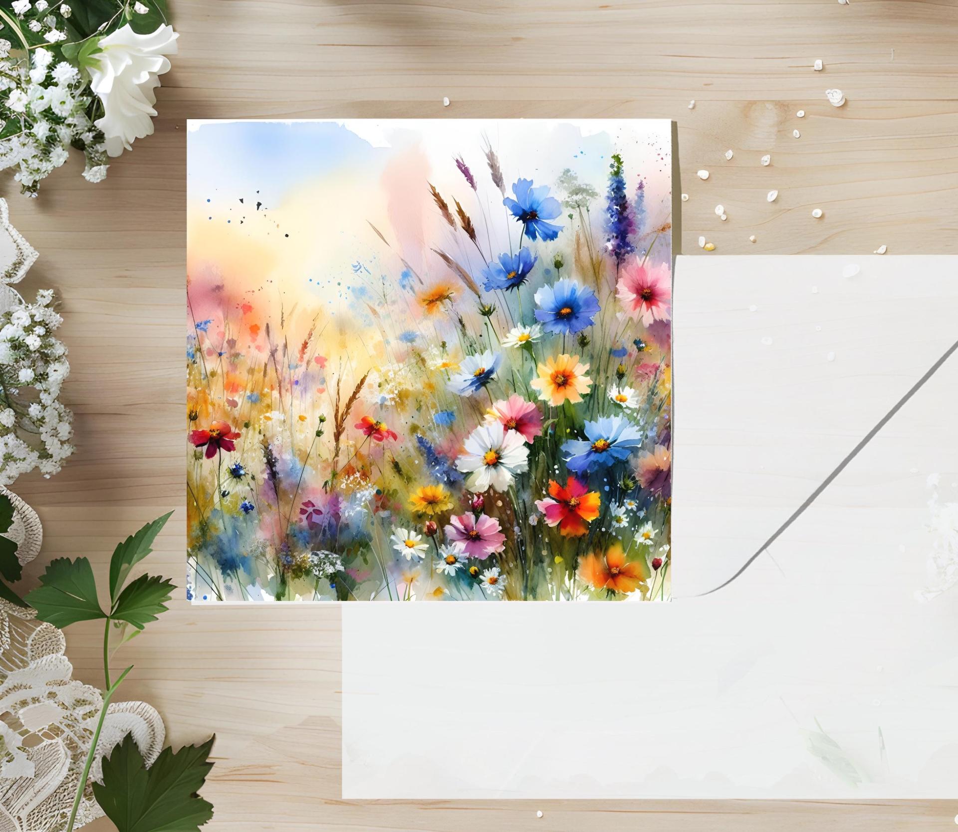 Wildflowers - Single Card or Bulk 10 Pack of Gift Cards