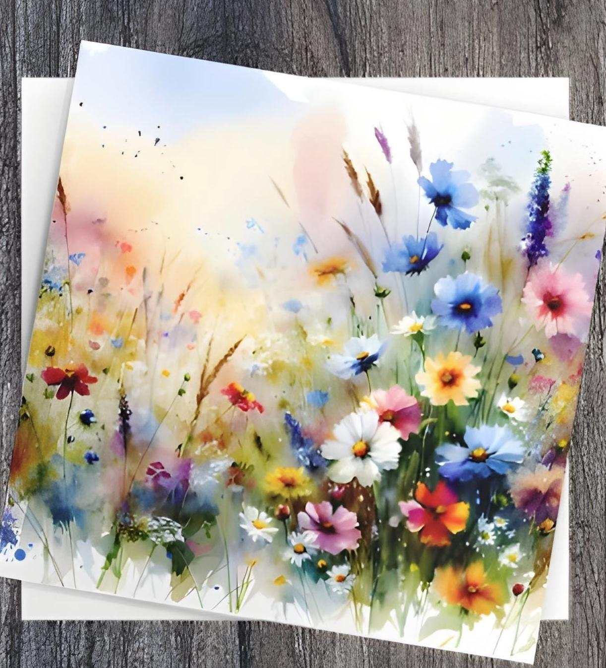 Wildflowers - Single Card or Bulk 10 Pack of Gift Cards