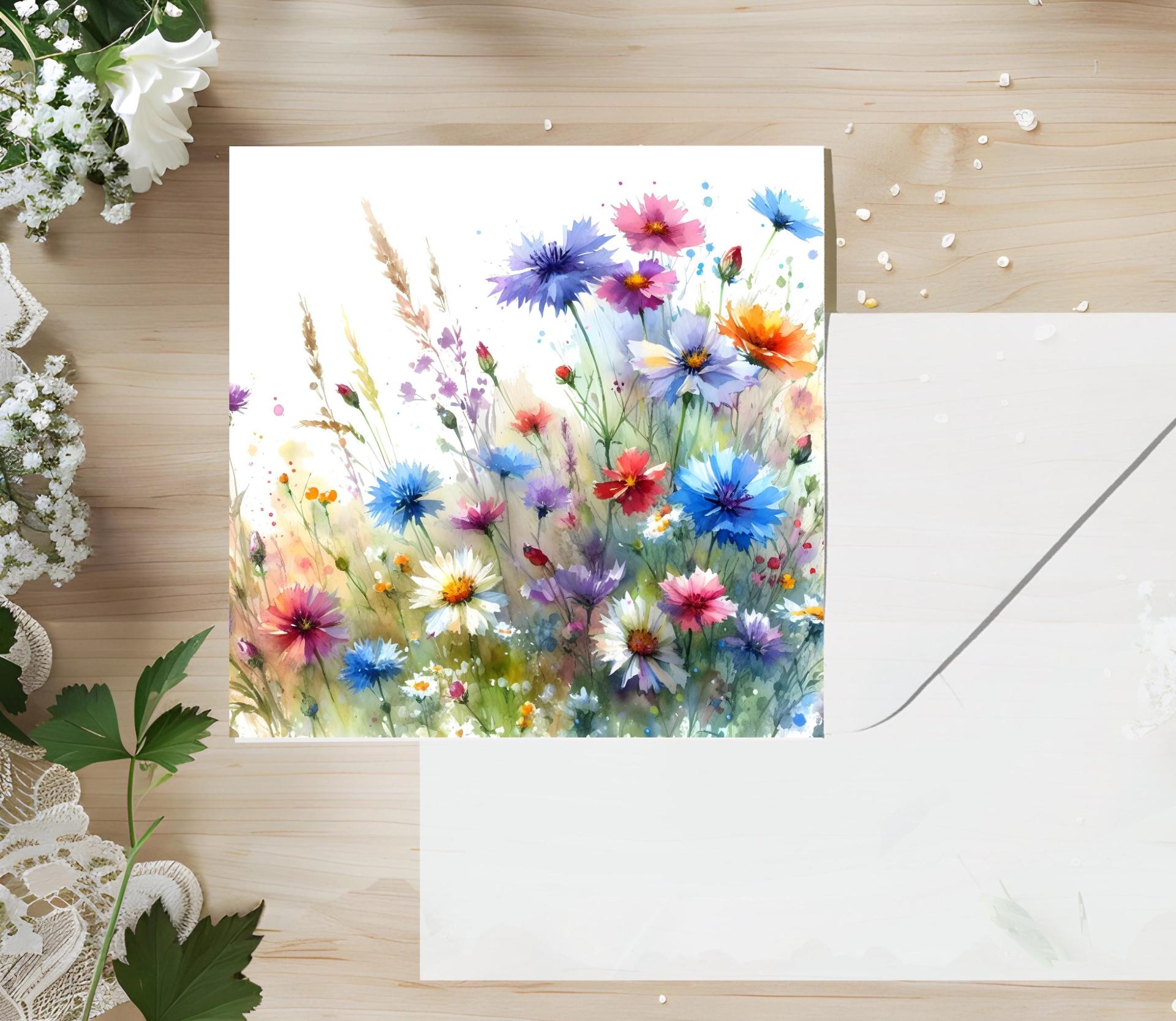 Wildflowers - Single Card or Bulk 10 Pack of Gift Cards