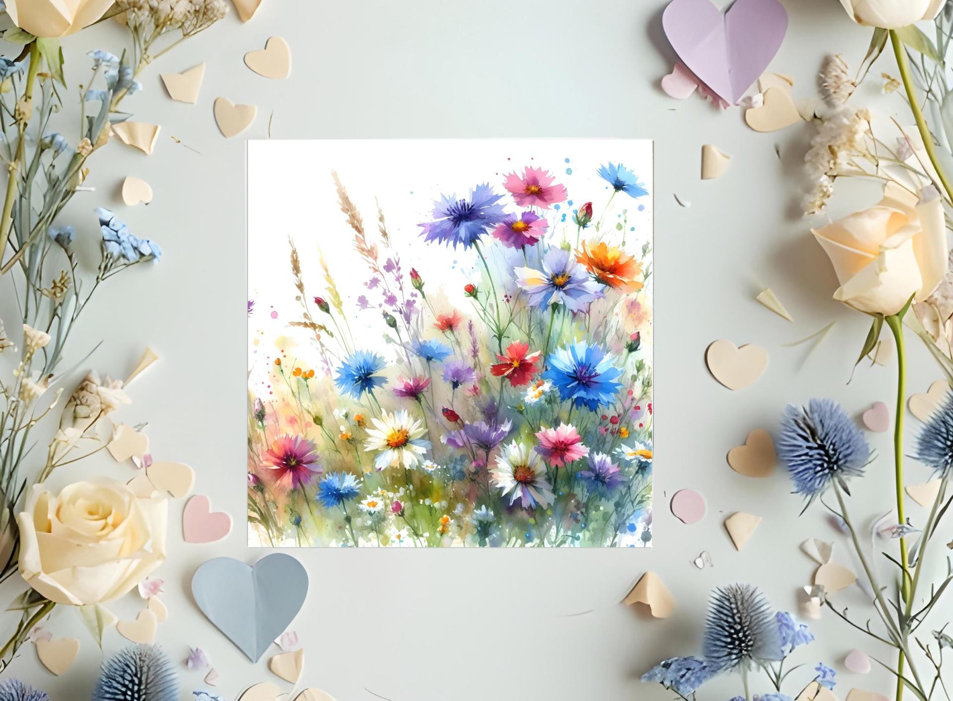 Wildflowers - Single Card or Bulk 10 Pack of Gift Cards