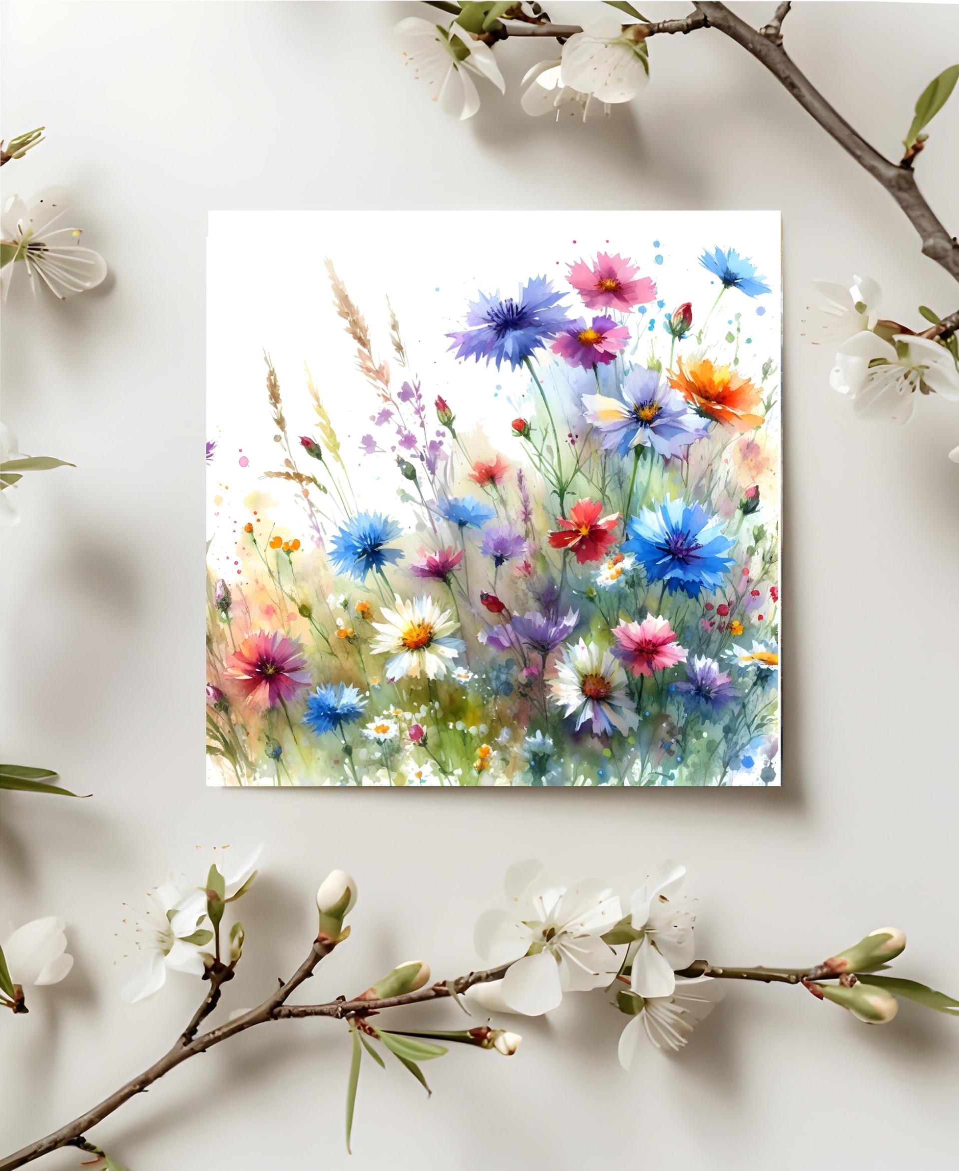Wildflowers - Single Card or Bulk 10 Pack of Gift Cards