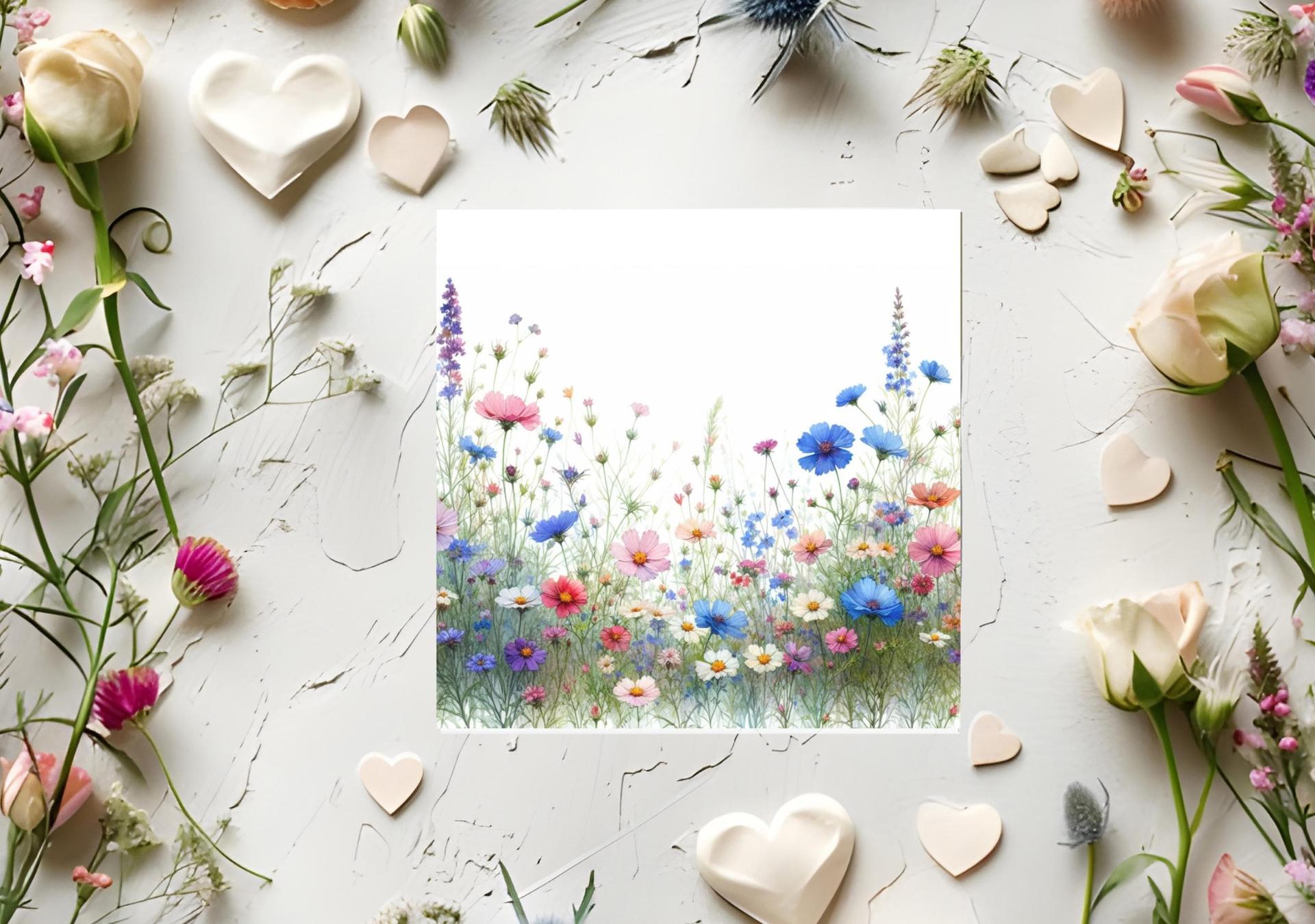 Wildflowers - Single Card or Bulk 10 Pack of Gift Cards