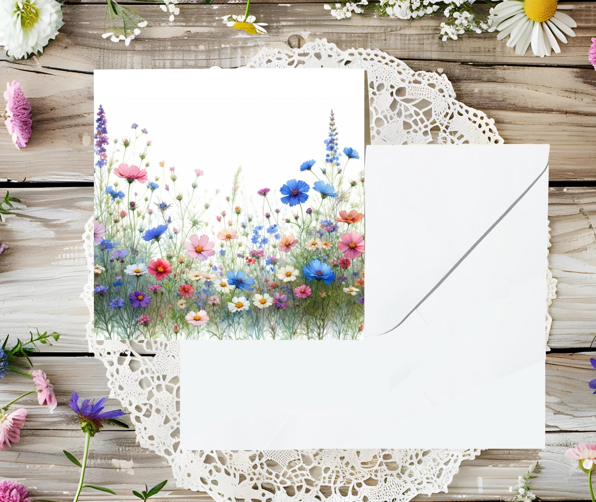 Wildflowers - Single Card or Bulk 10 Pack of Gift Cards
