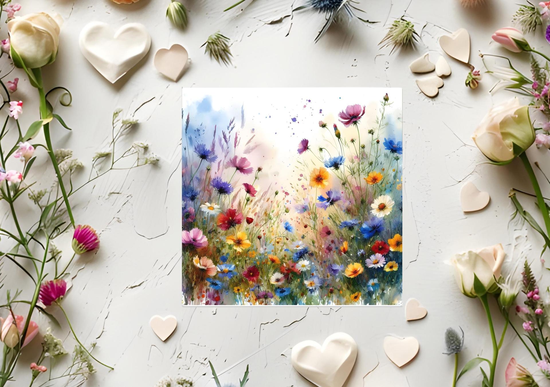 Wildflowers - Single Card or Bulk 10 Pack of Gift Cards
