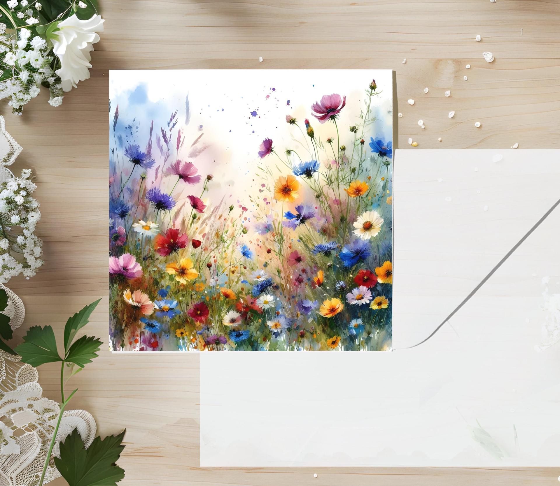Wildflowers - Single Card or Bulk 10 Pack of Gift Cards