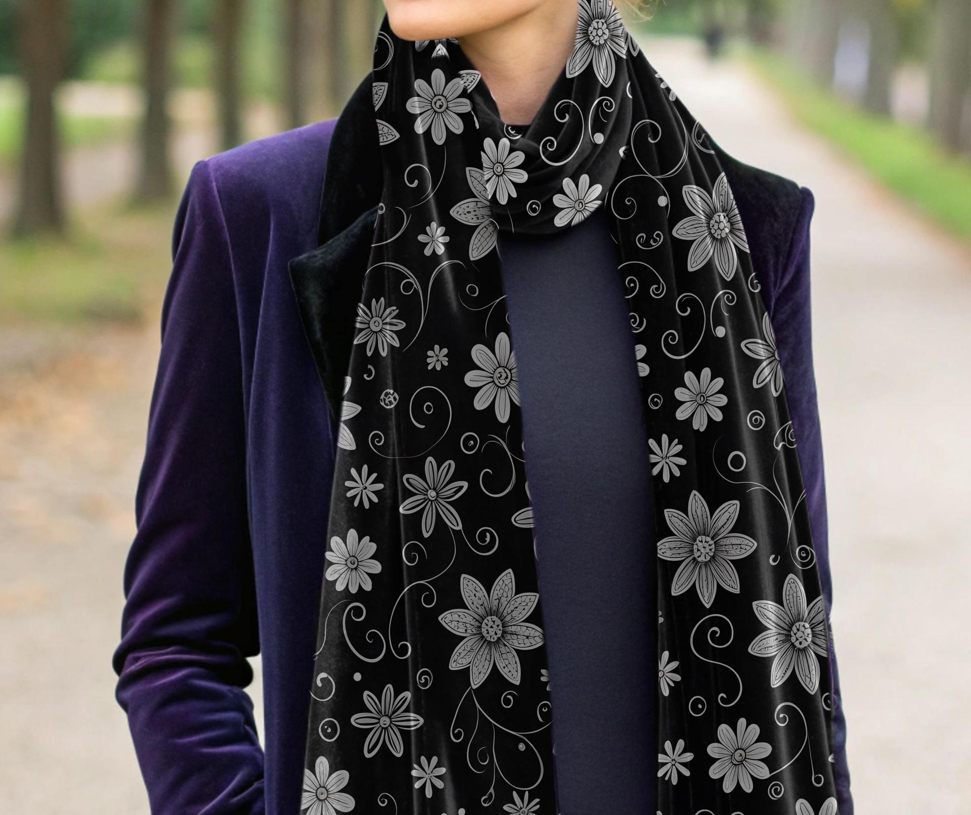 Velvet Scarf - Extra Soft Long Scarf
