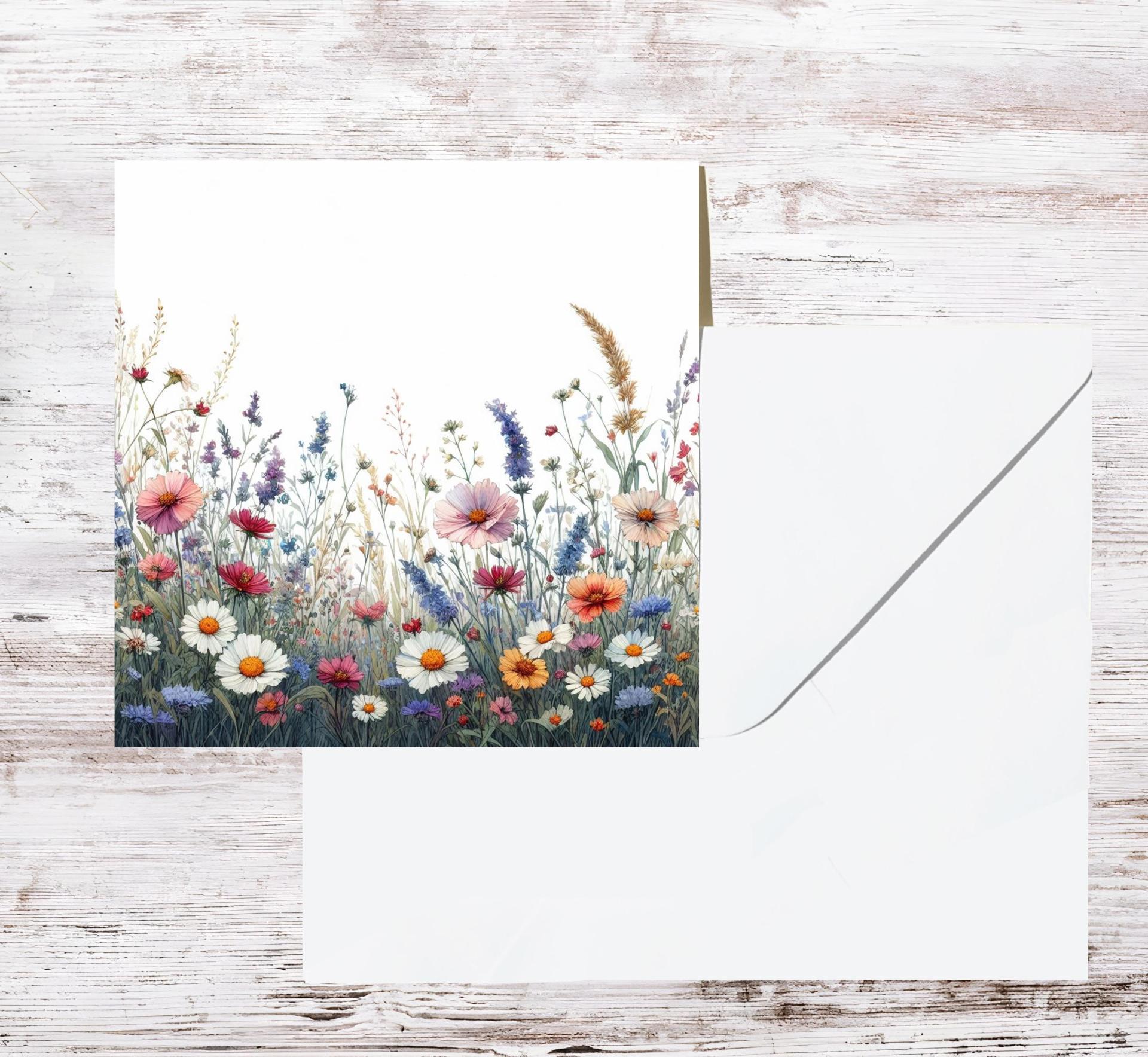Wildflowers - Single Card or Bulk 10 Pack of Gift Cards
