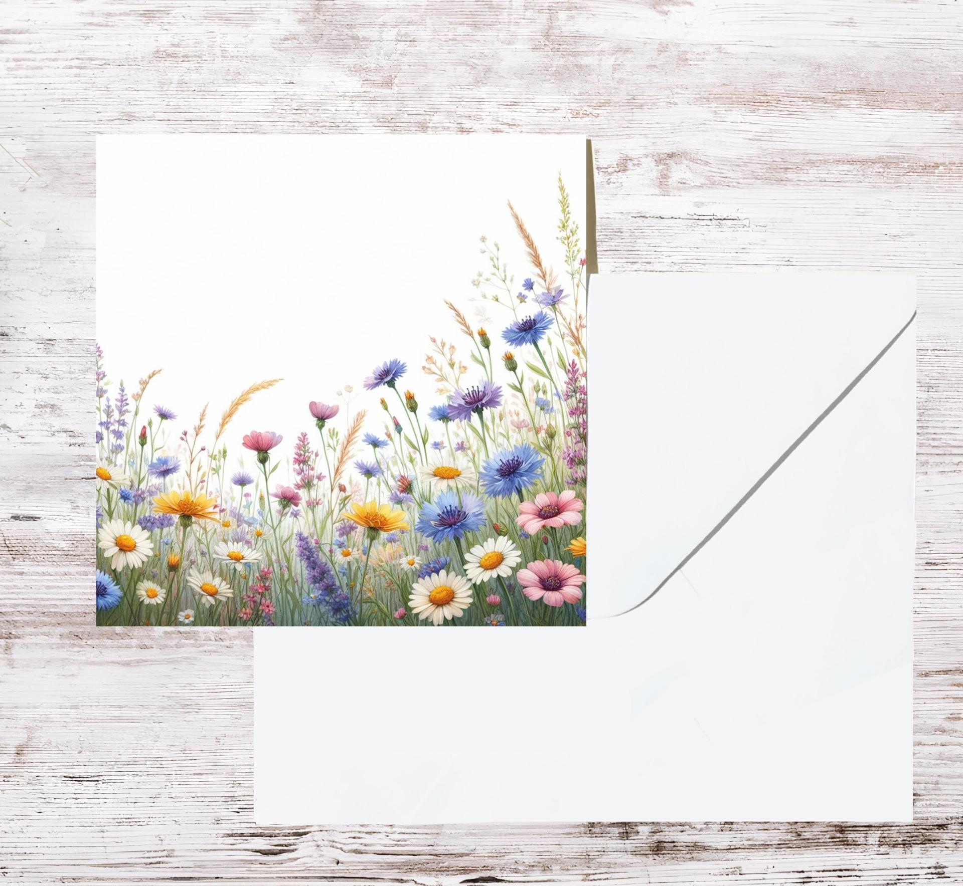 Wildflowers - Single Card or Bulk 10 Pack of Gift Cards