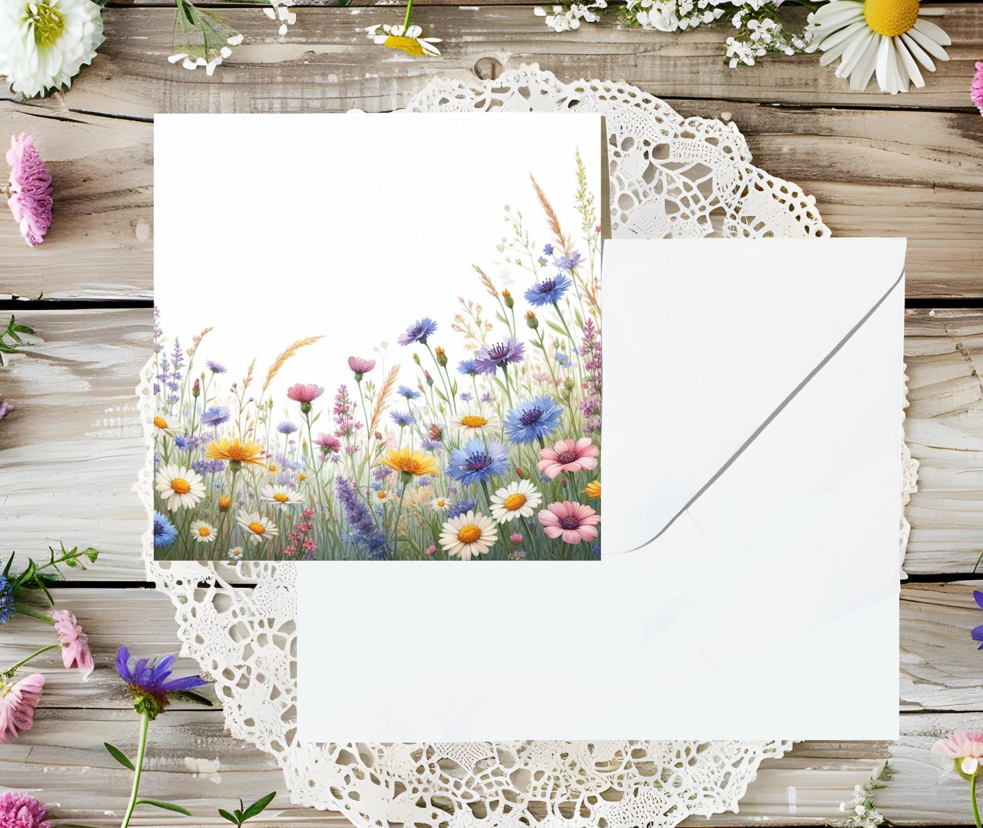 Wildflowers - Single Card or Bulk 10 Pack of Gift Cards