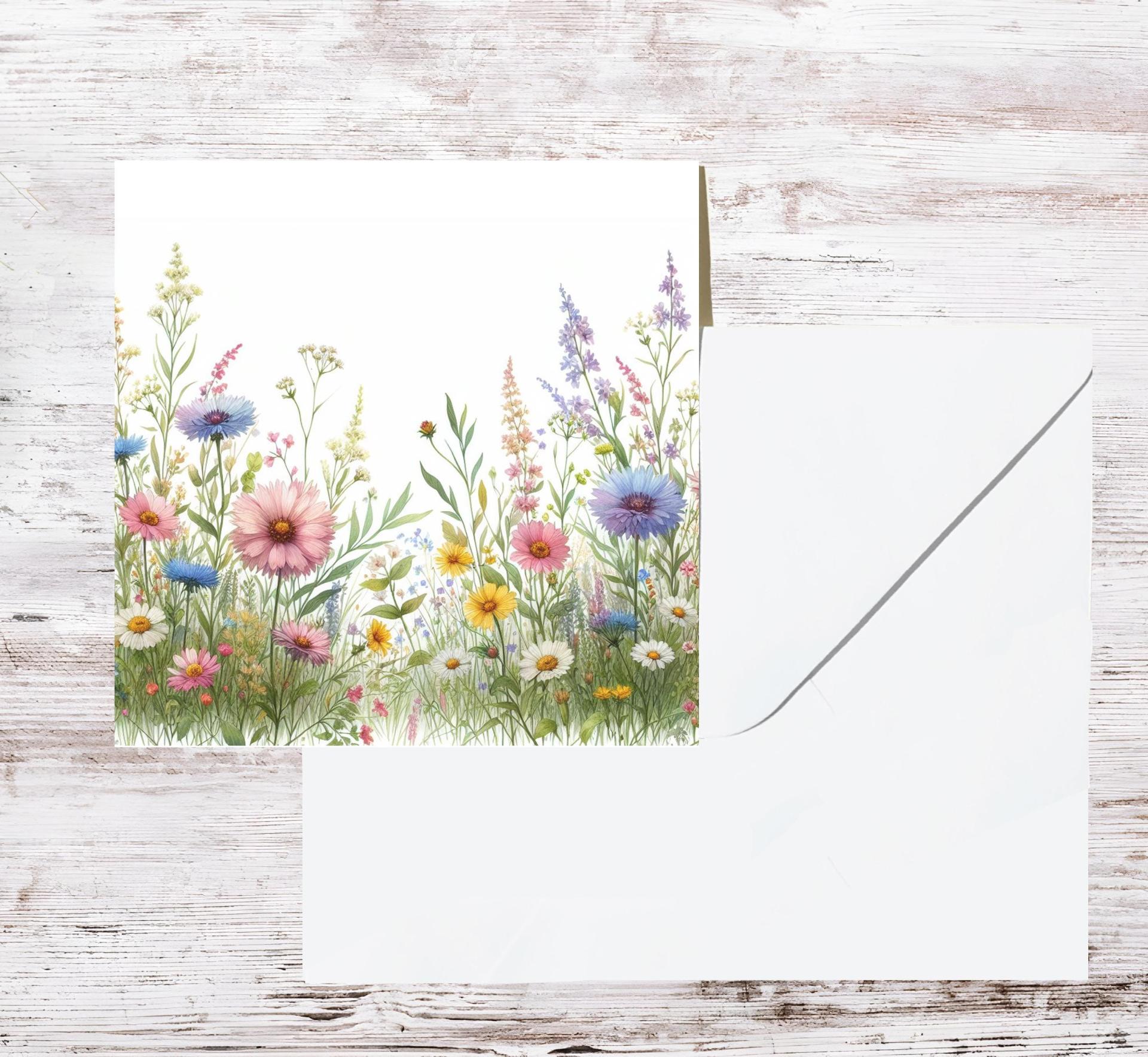 Wildflowers - Single Card or Bulk 10 Pack of Gift Cards