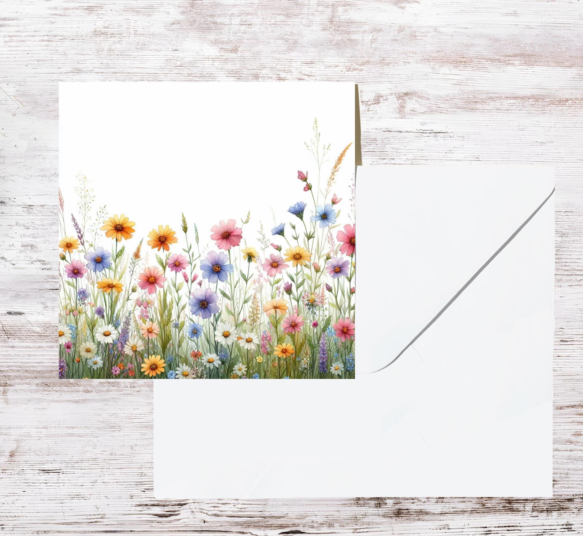 Wildflowers - Single Card or Bulk 10 Pack of Gift Cards