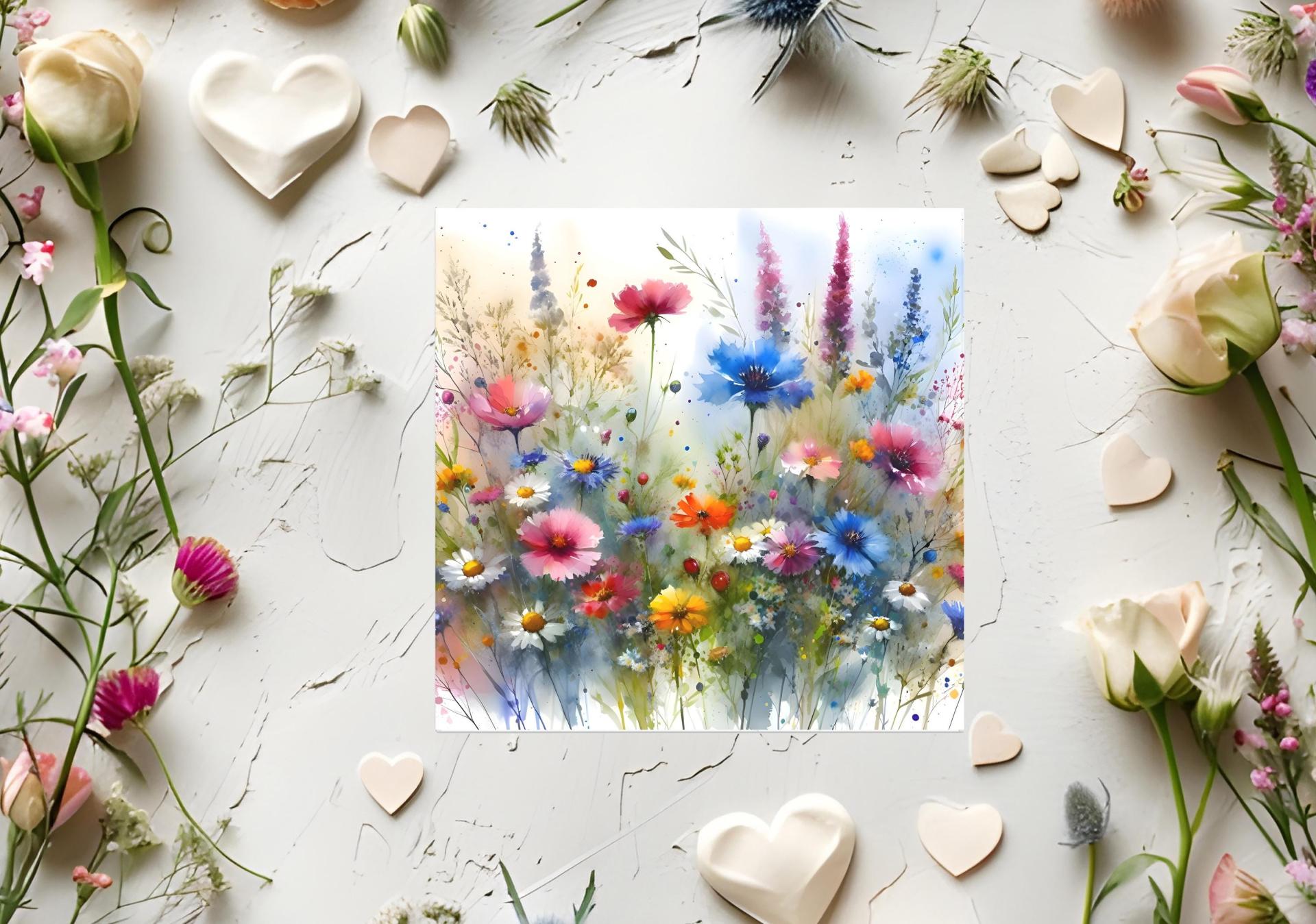 Wildflowers - Single Card or Bulk 10 Pack of Gift Cards