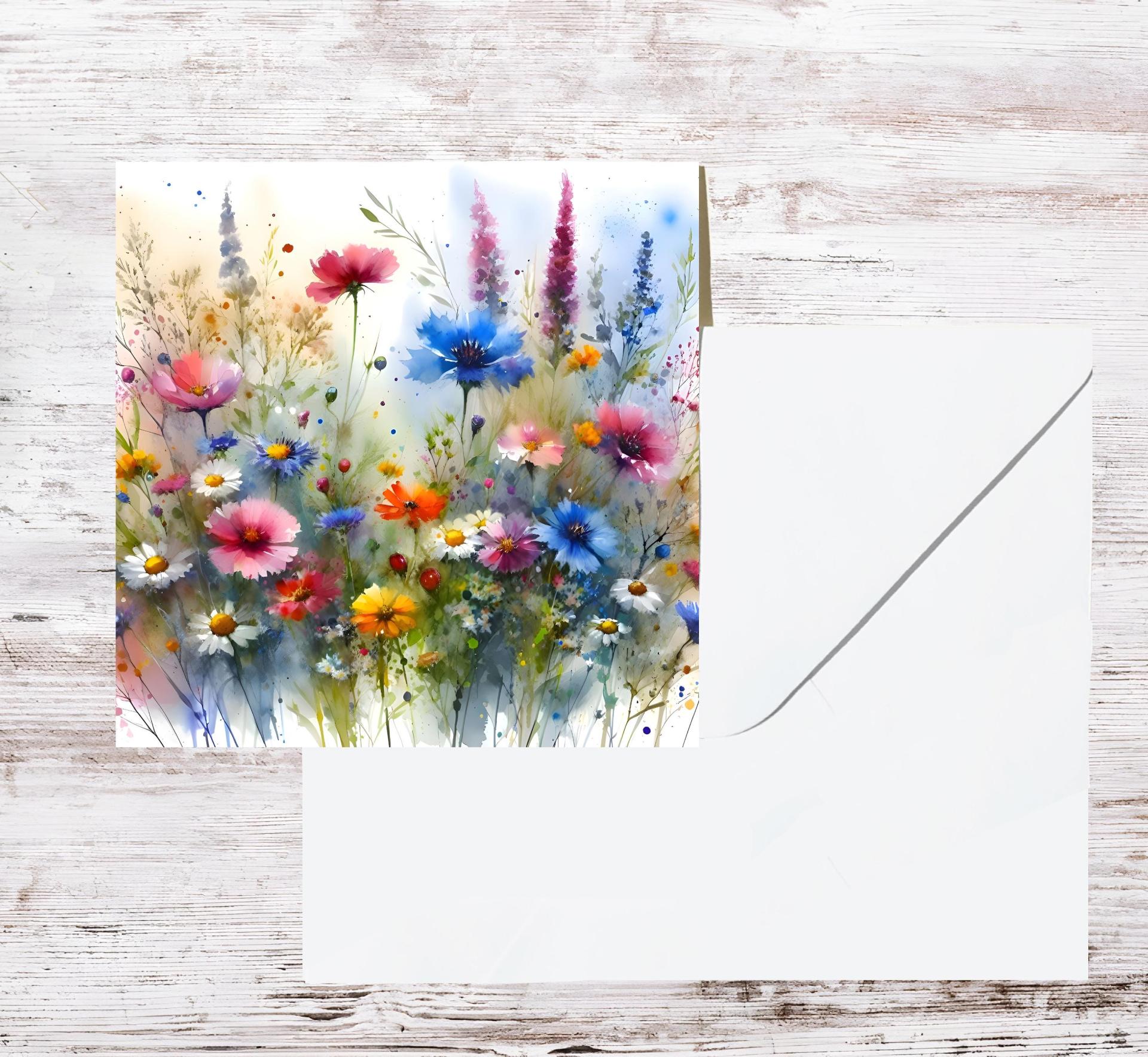 Wildflowers - Single Card or Bulk 10 Pack of Gift Cards