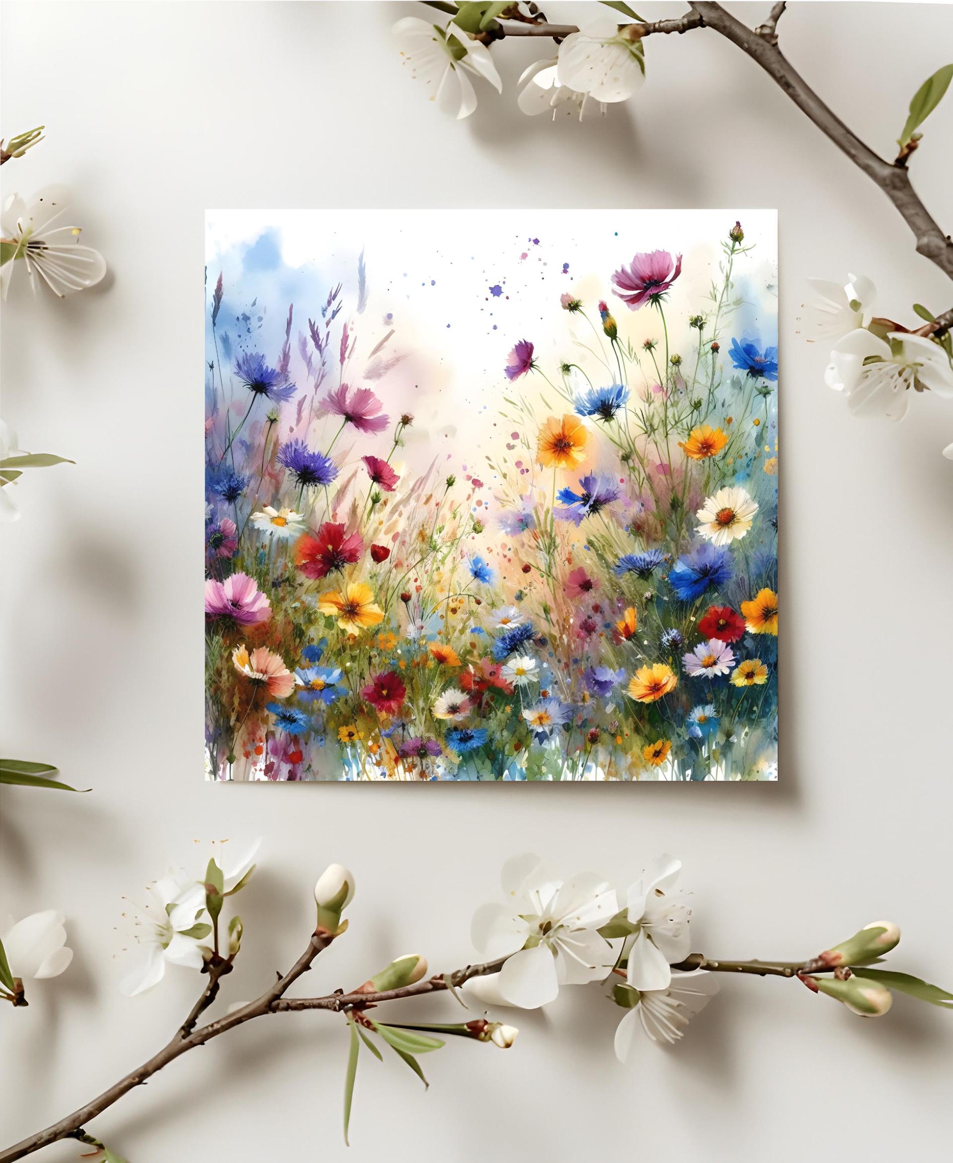Wildflowers - Single Card or Bulk 10 Pack of Gift Cards