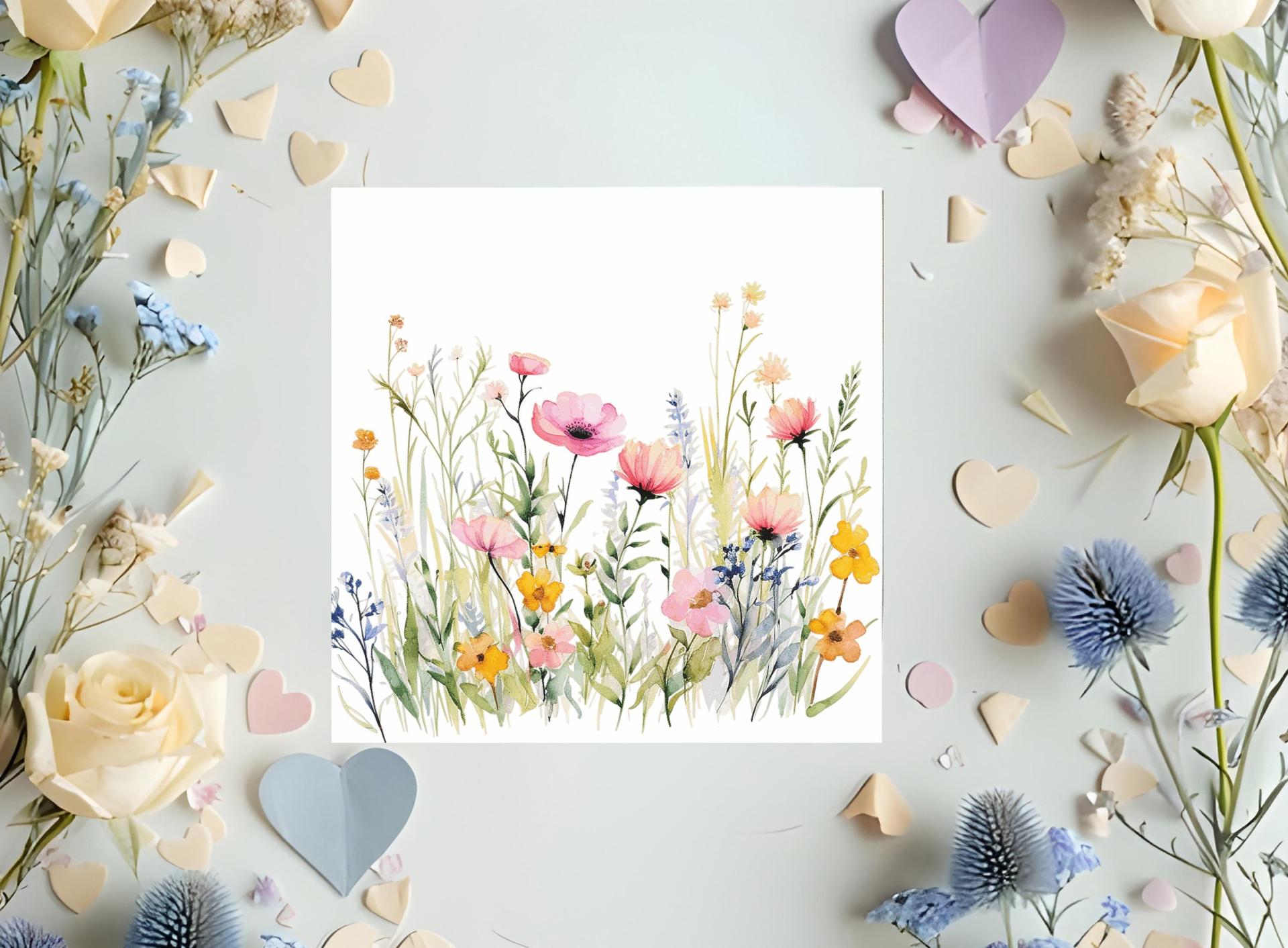 Wildflowers - Single Card or Bulk 10 Pack of Gift Cards