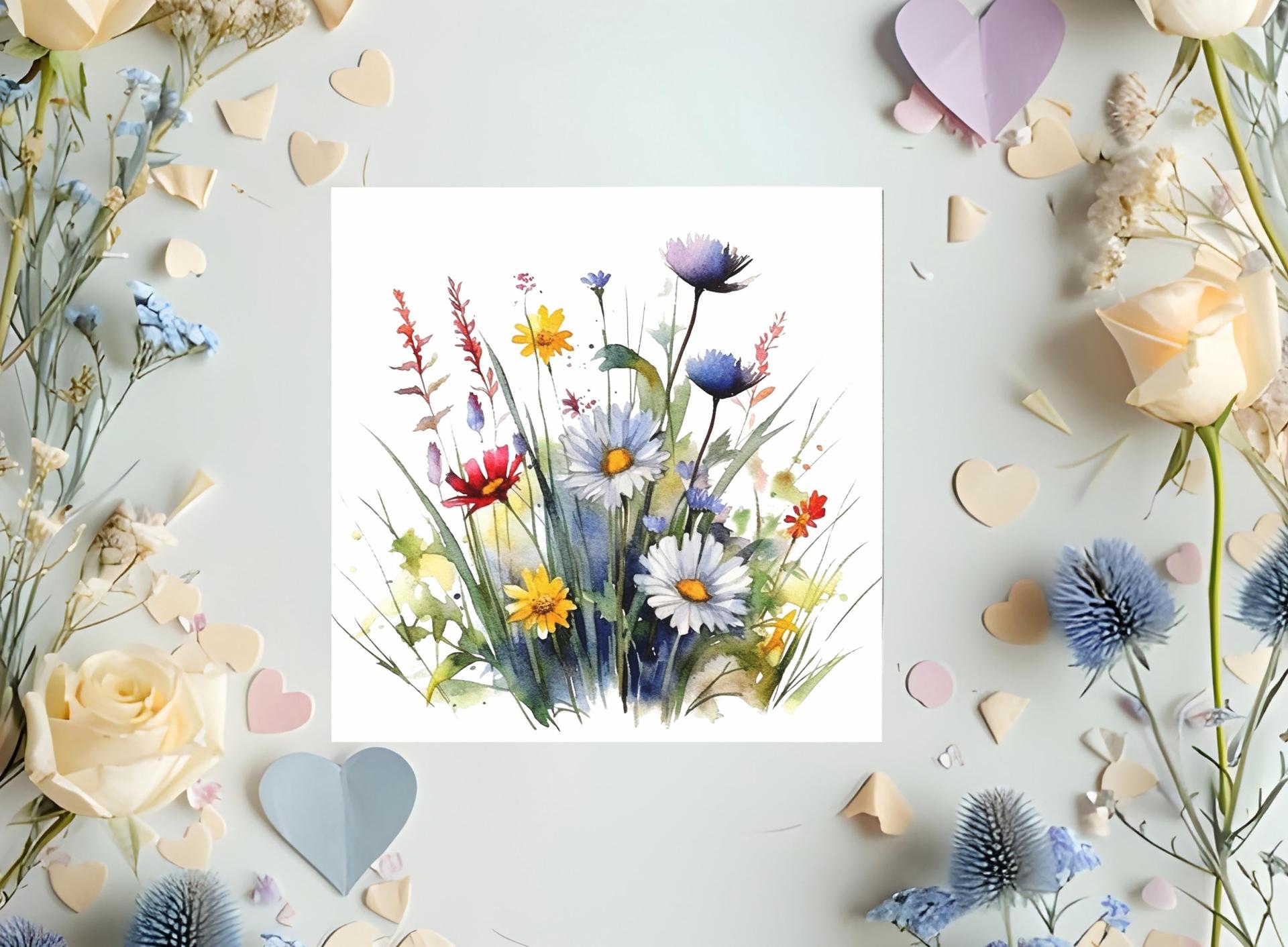 Wildflowers - Single Card or Bulk 10 Pack of Gift Cards