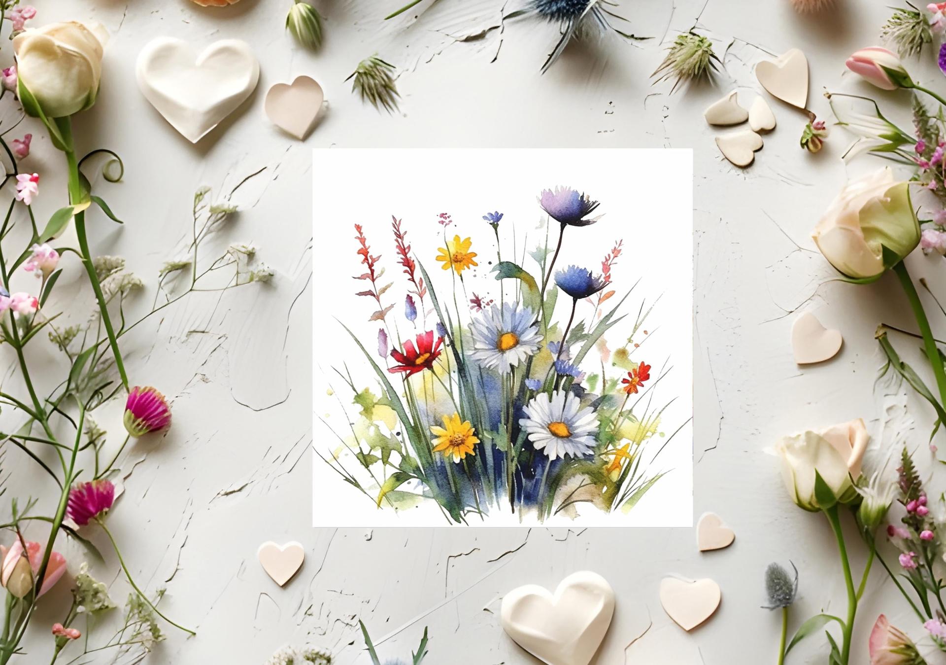 Wildflowers - Single Card or Bulk 10 Pack of Gift Cards