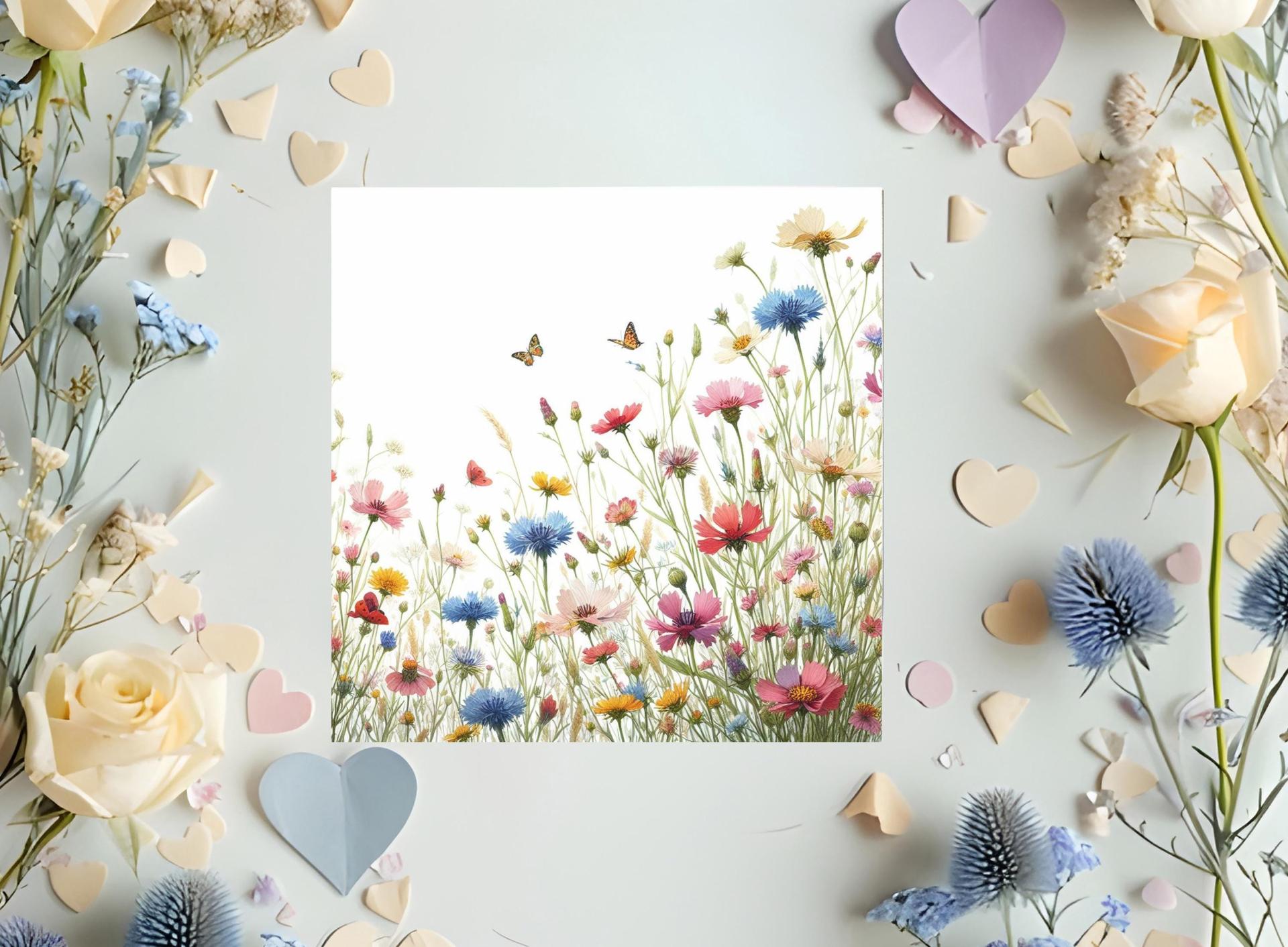 Wildflowers - Single Card or Bulk 10 Pack of Gift Cards