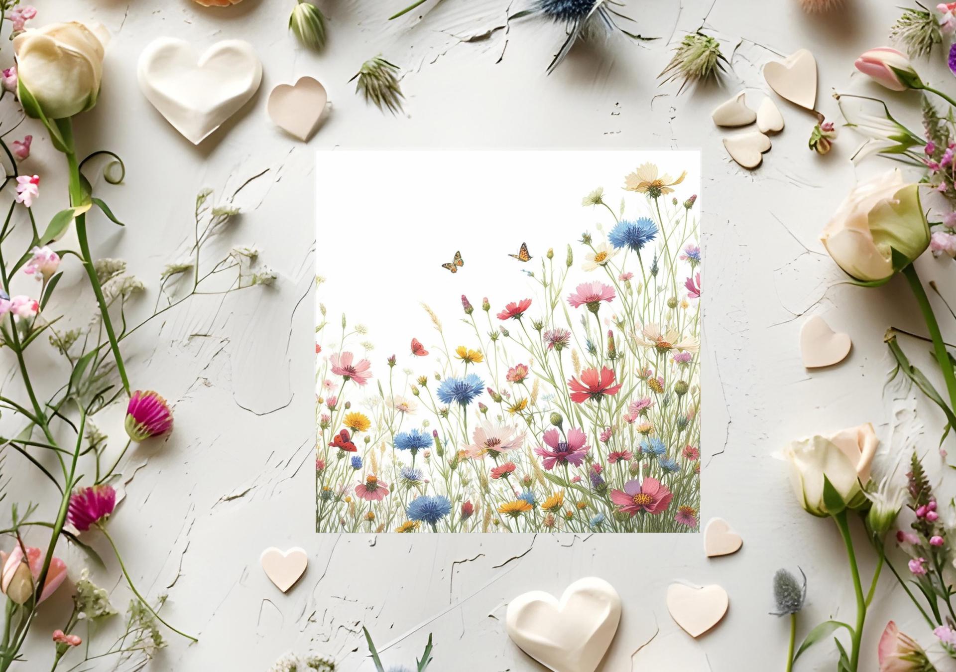 Wildflowers - Single Card or Bulk 10 Pack of Gift Cards