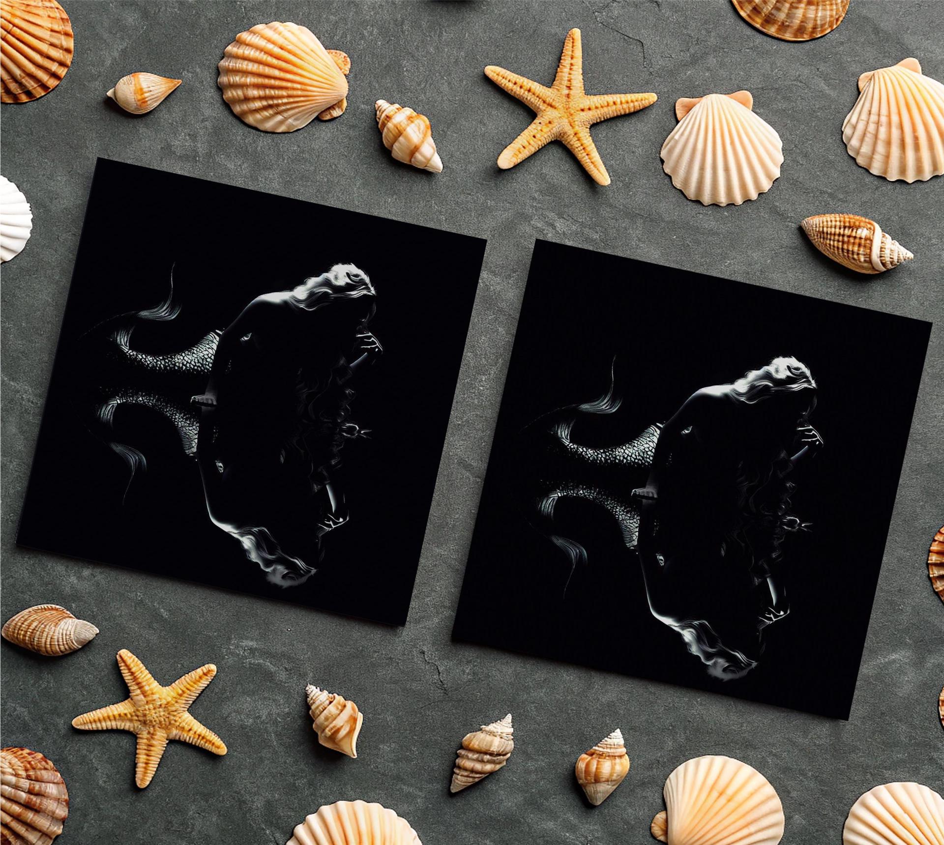 Mermaid Greeting Cards, Birthday, Invitations, Thank You Cards