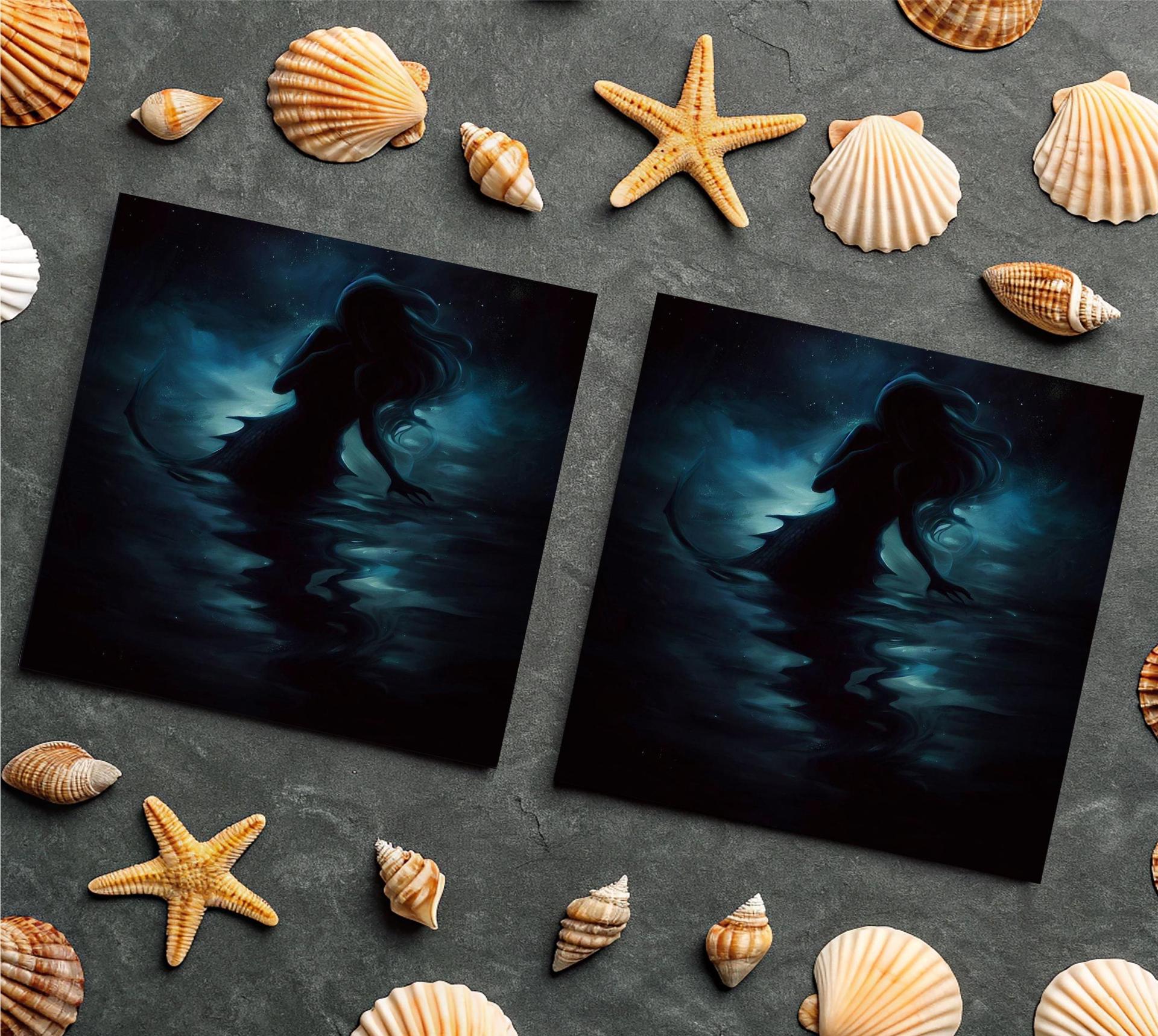 Mermaid Greeting Cards, Birthday, Invitations, Thank You Cards