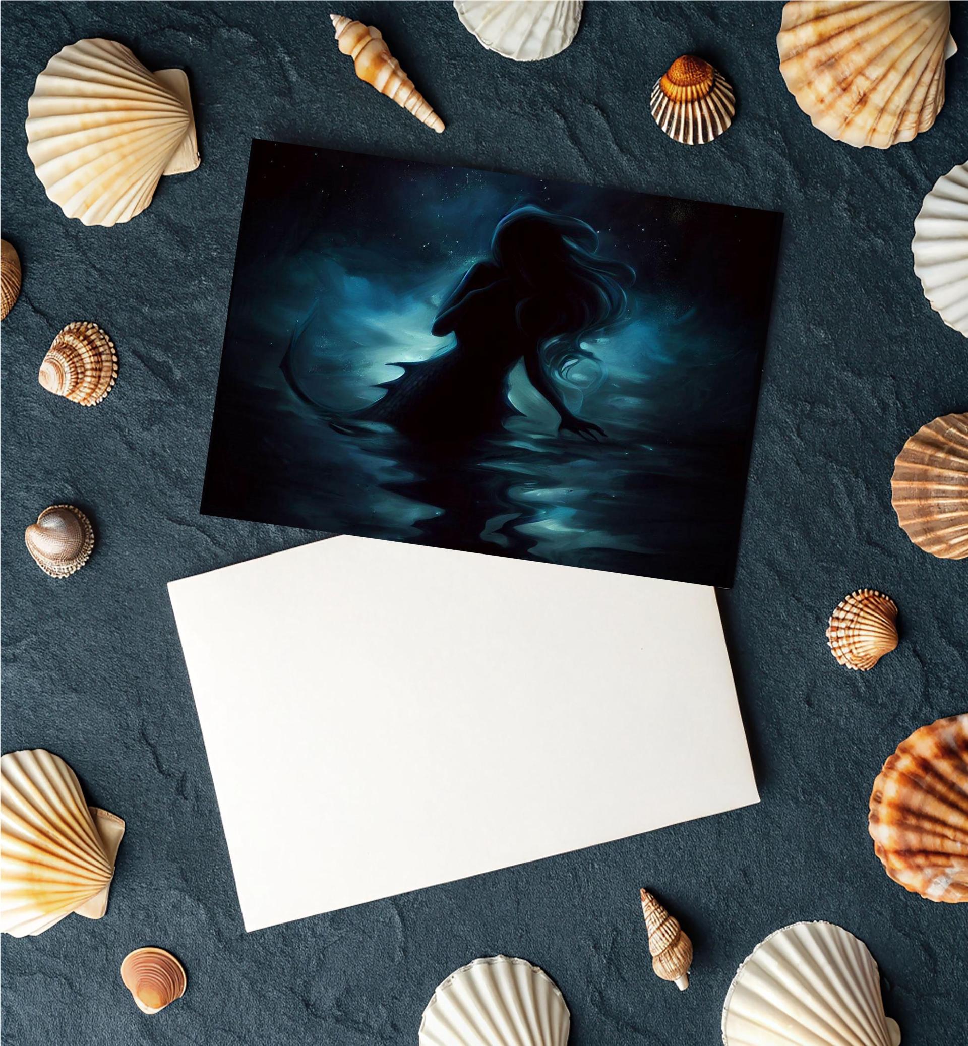 Mermaid Greeting Cards, Birthday, Invitations, Thank You Cards