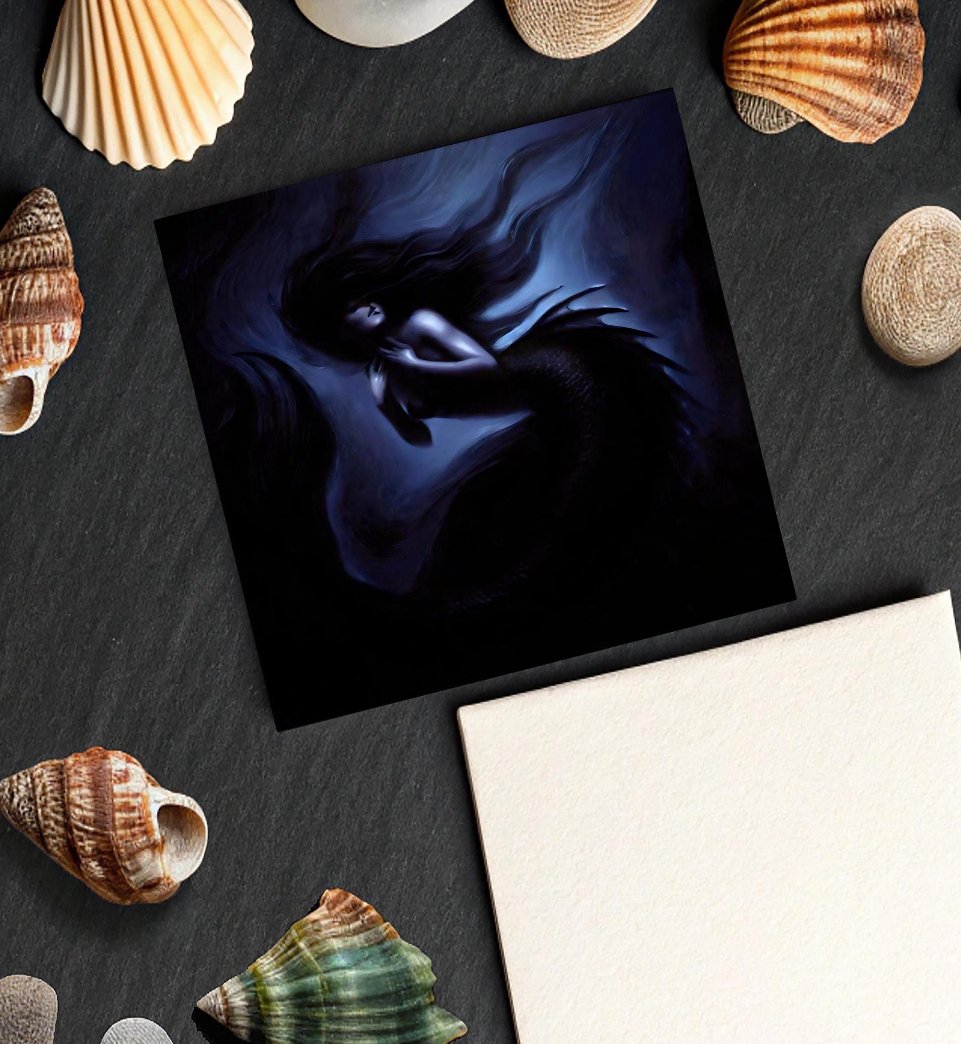 Mermaid Greeting Cards, Set of 5 Designs, Bulk Pack of Cards