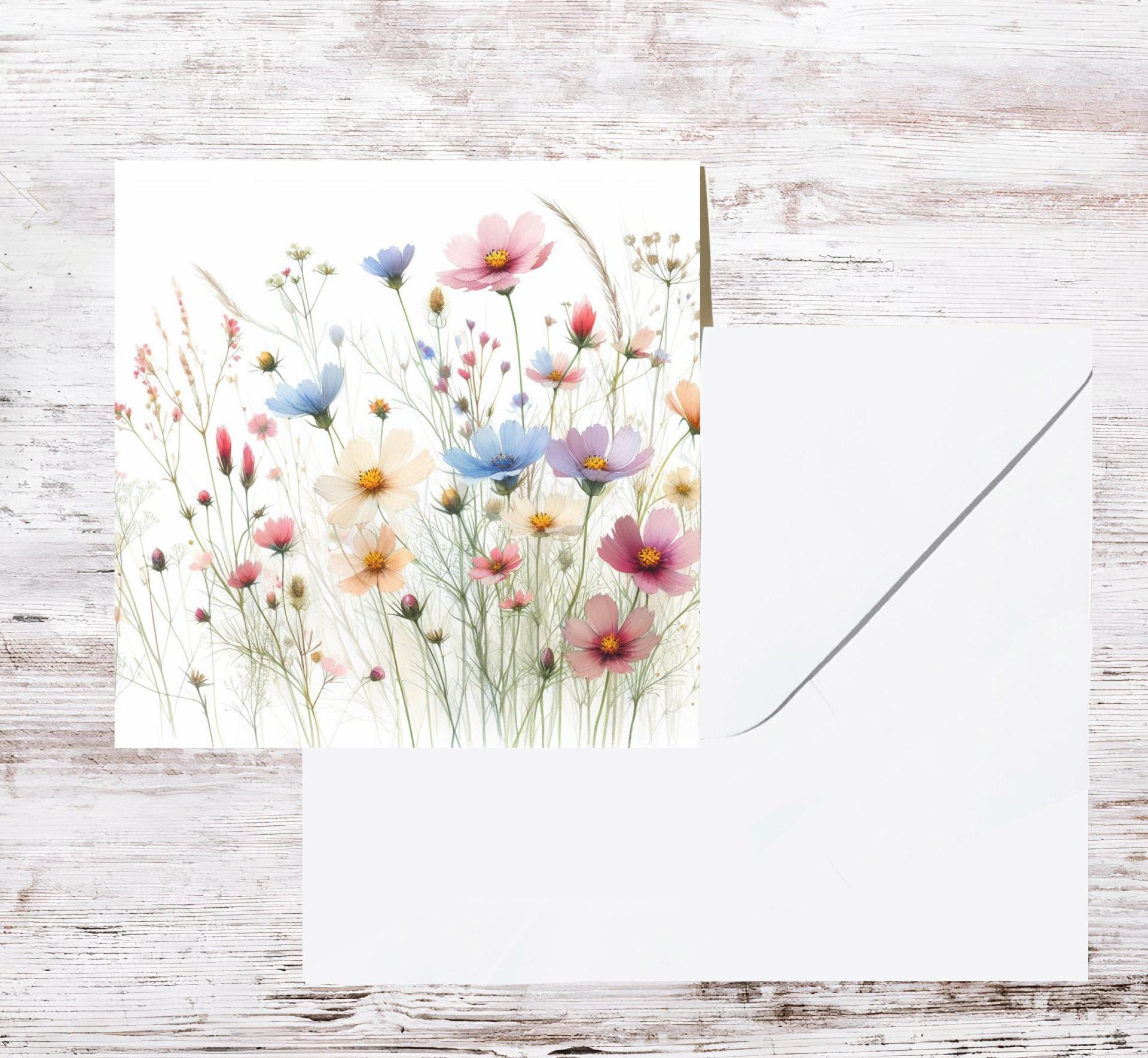 Wildflowers - Single Card or Bulk 10 Pack of Gift Cards