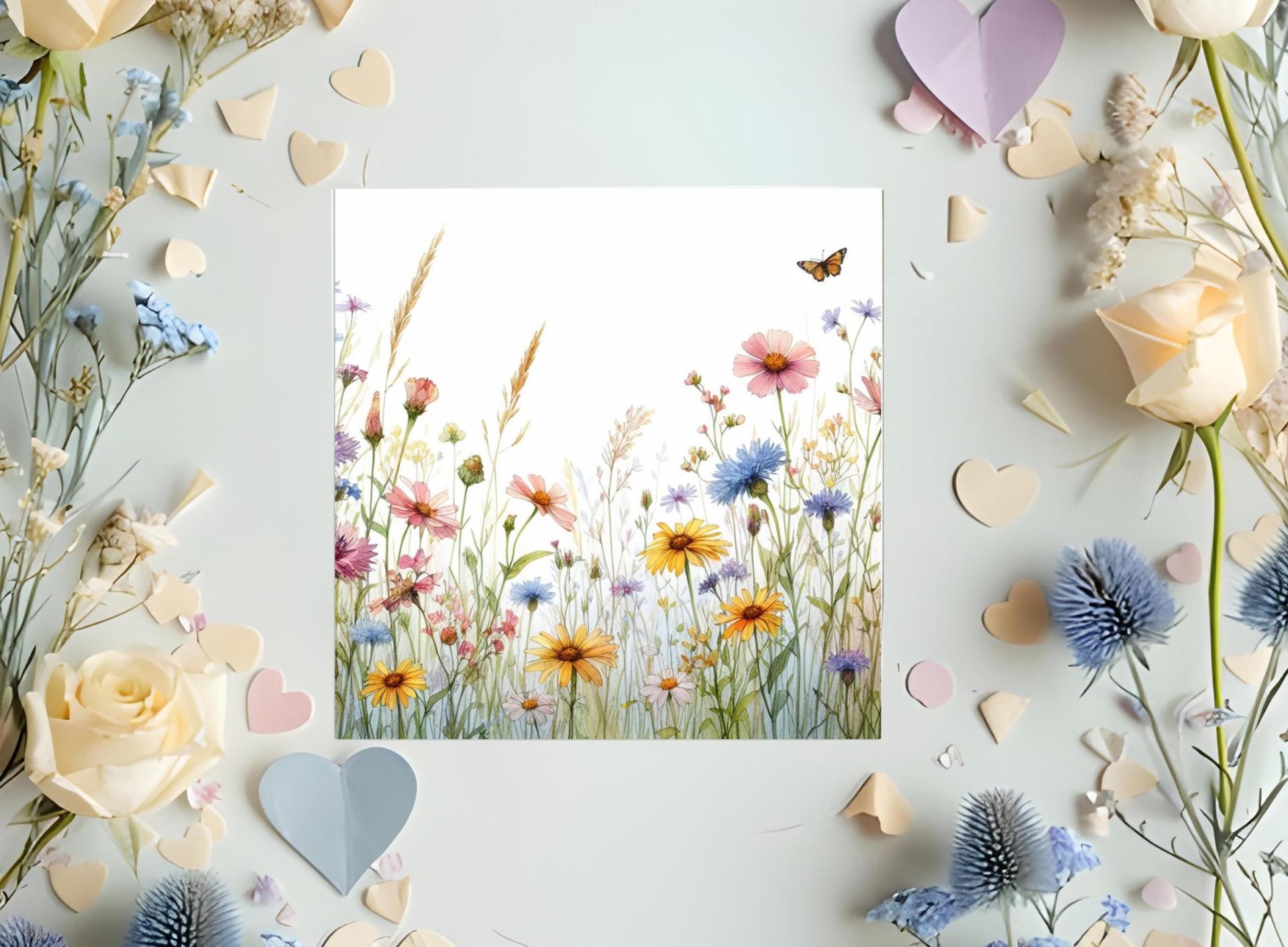 Wildflowers - Single Card or Bulk 10 Pack of Gift Cards