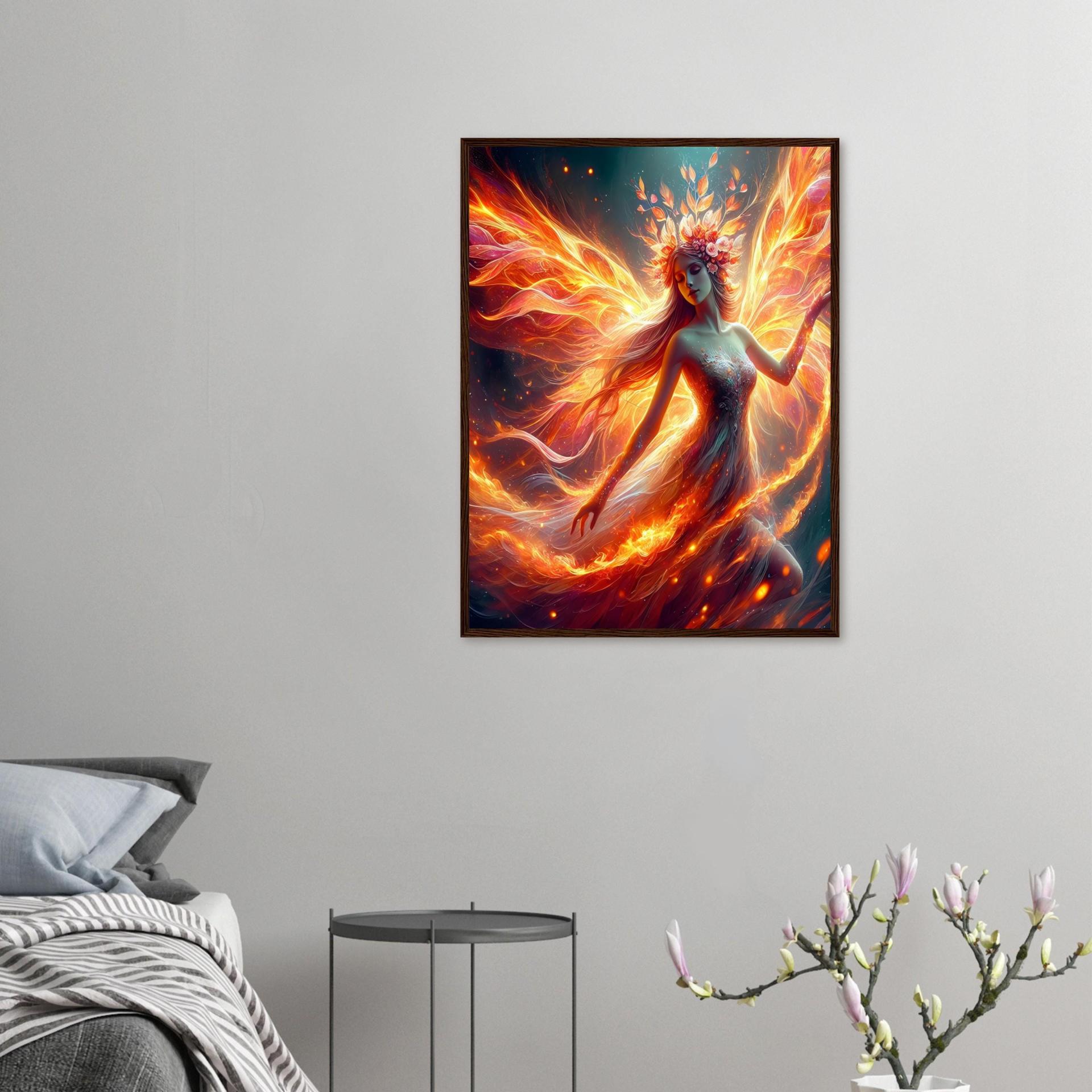 Fire Fairy - Original Art Print - Framed or Unframed