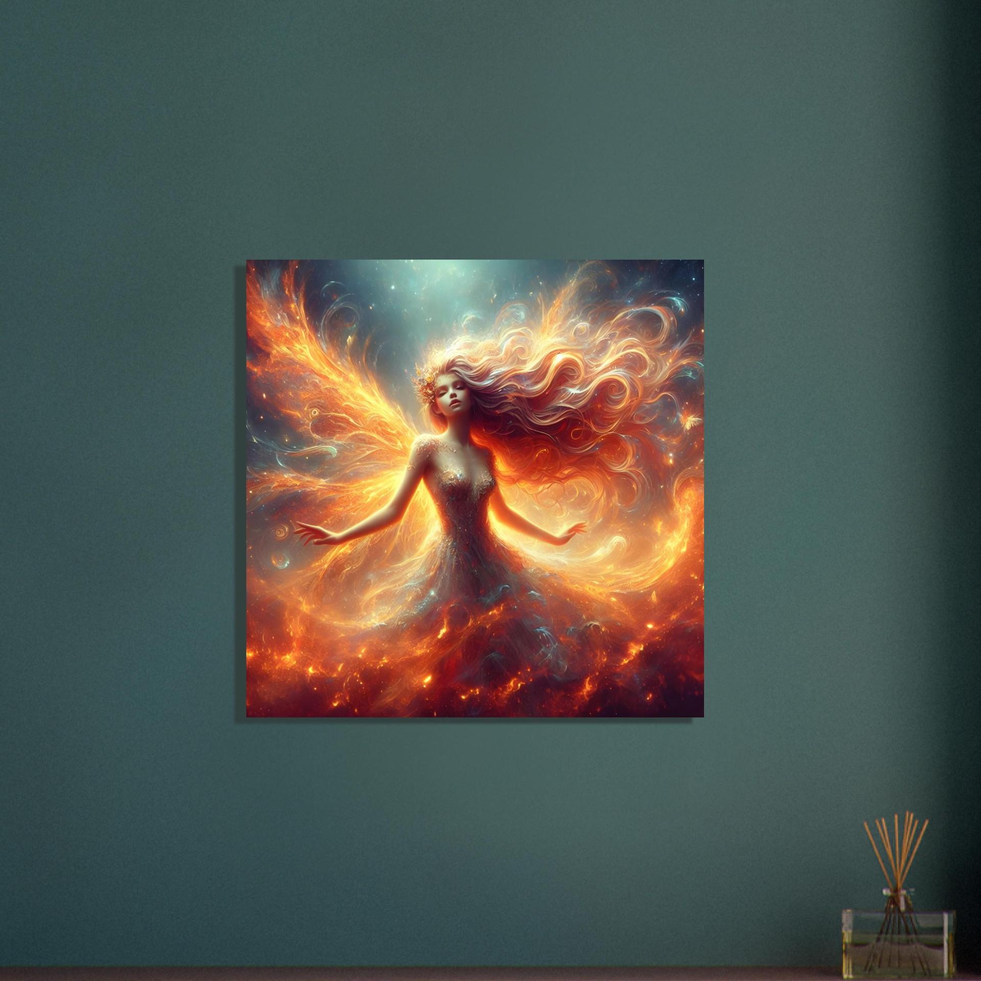 Print on Canvas, Fire Fairy, Ready to Hang