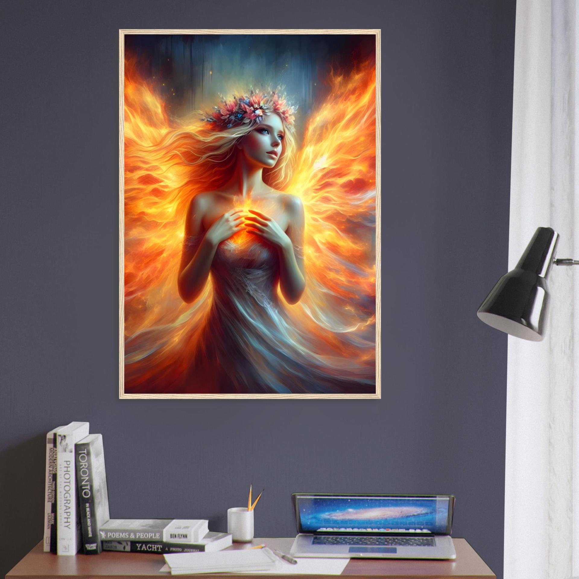 Fire Fairy - Original Art Print - Framed or Unframed