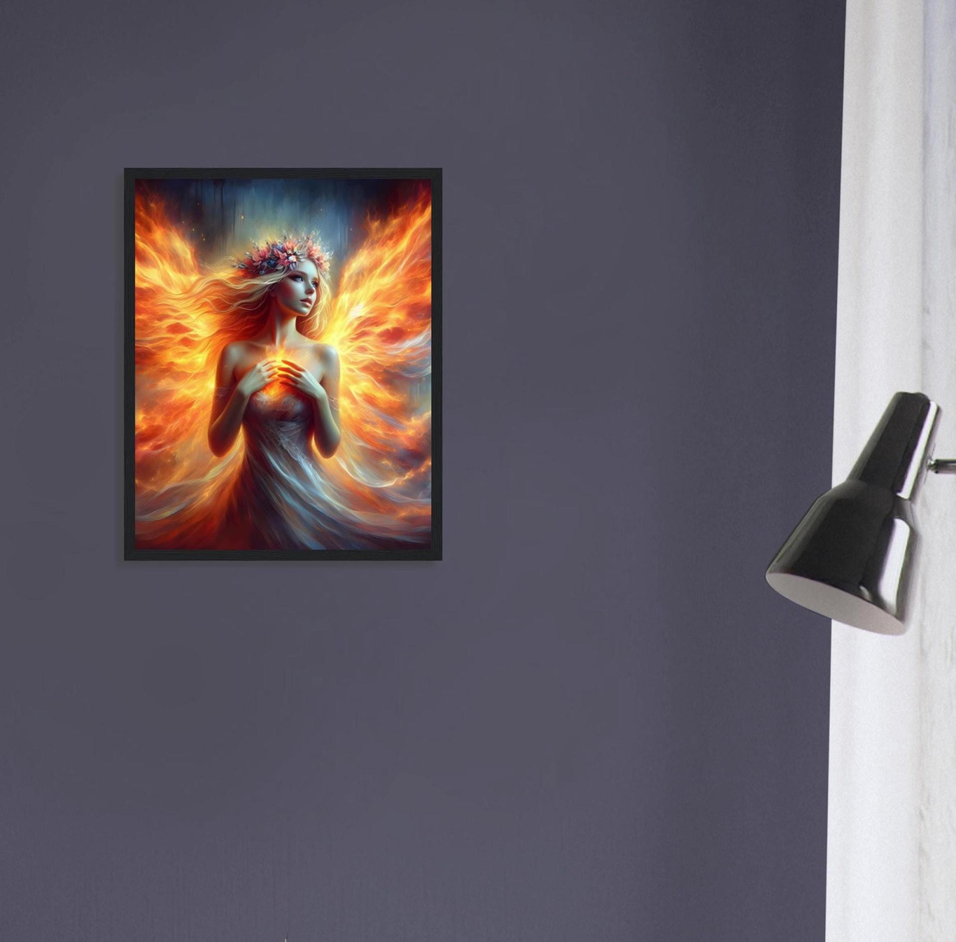 Fire Fairy - Original Art Print - Framed or Unframed