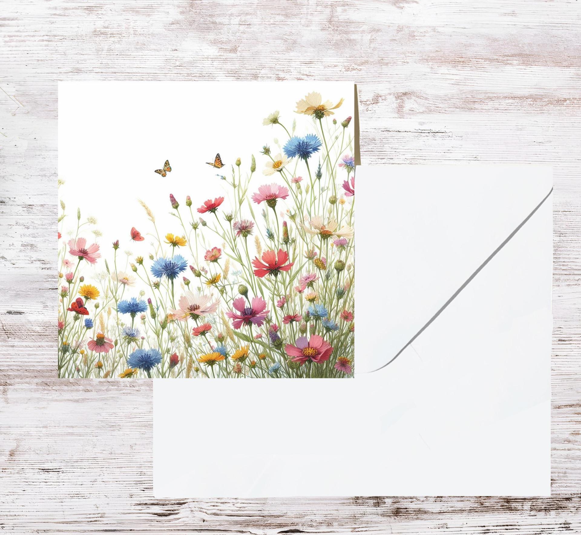 Wildflowers - Single Card or Bulk 10 Pack of Gift Cards
