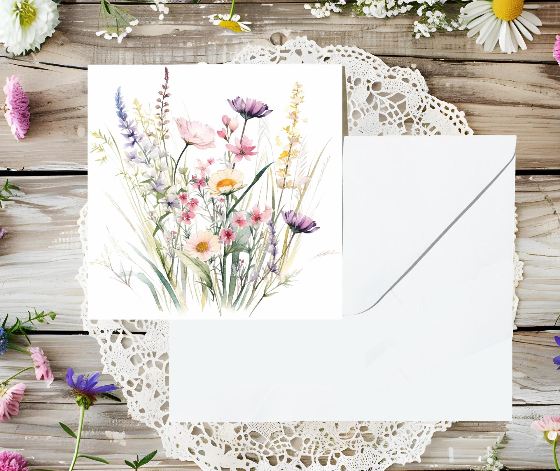 Set of Floral Gift Cards, 3 Designs, Bulk Pack of Cards
