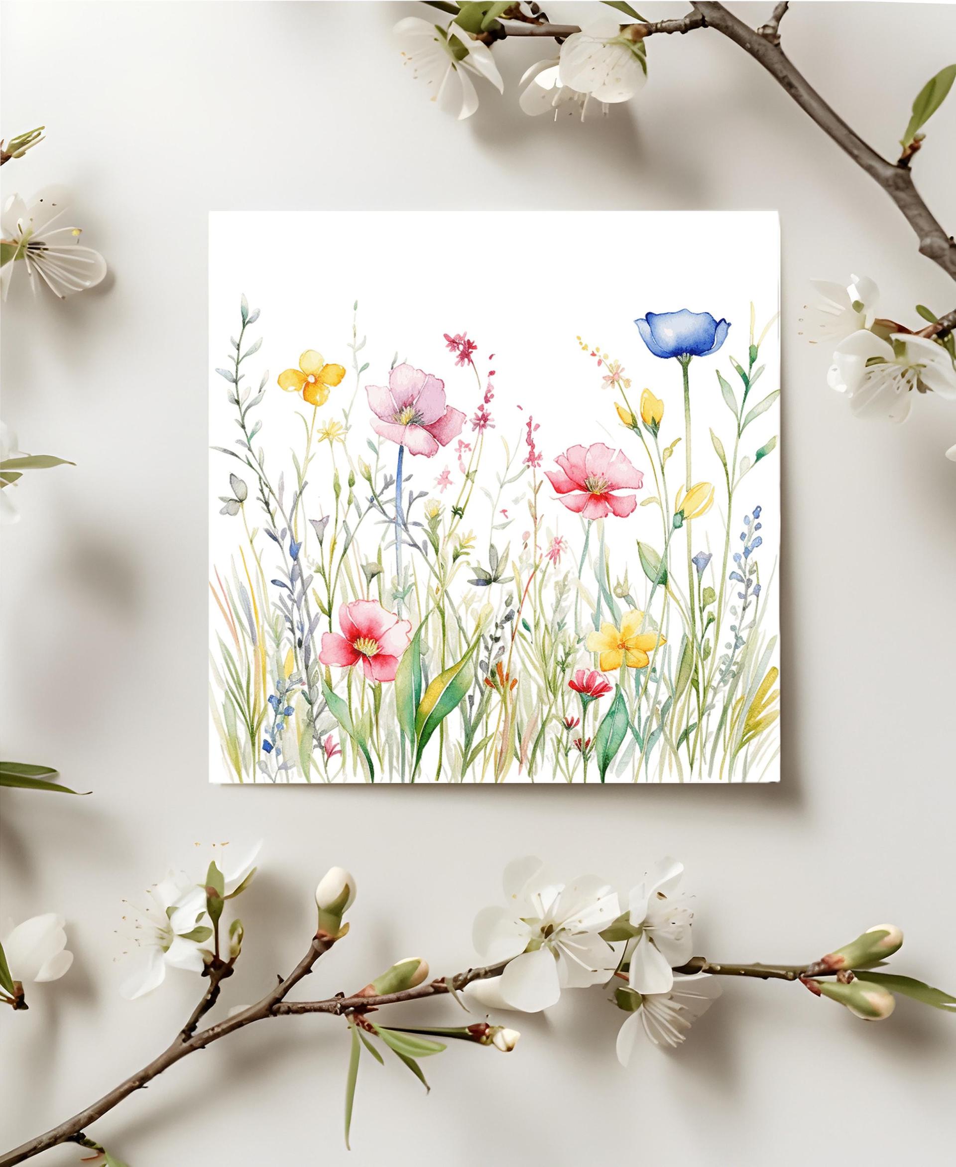 Wildflowers - Single Card or Bulk 10 Pack of Gift Cards