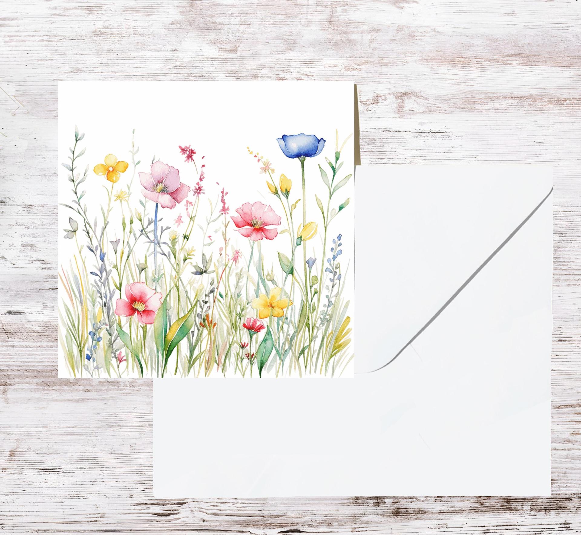 Wildflowers - Single Card or Bulk 10 Pack of Gift Cards