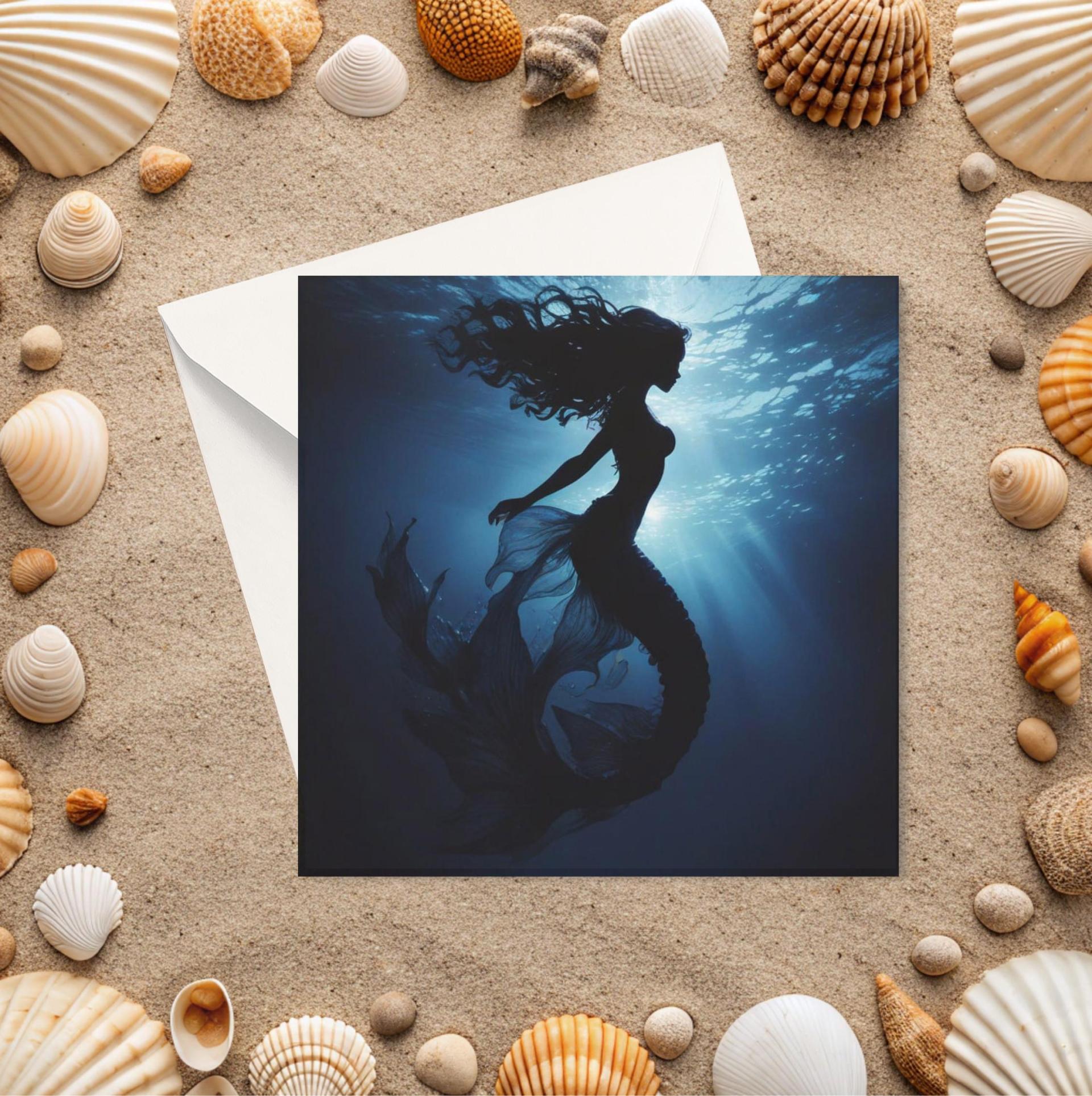 Mermaid Greeting Cards, Birthday, Invitations, Thank You Cards