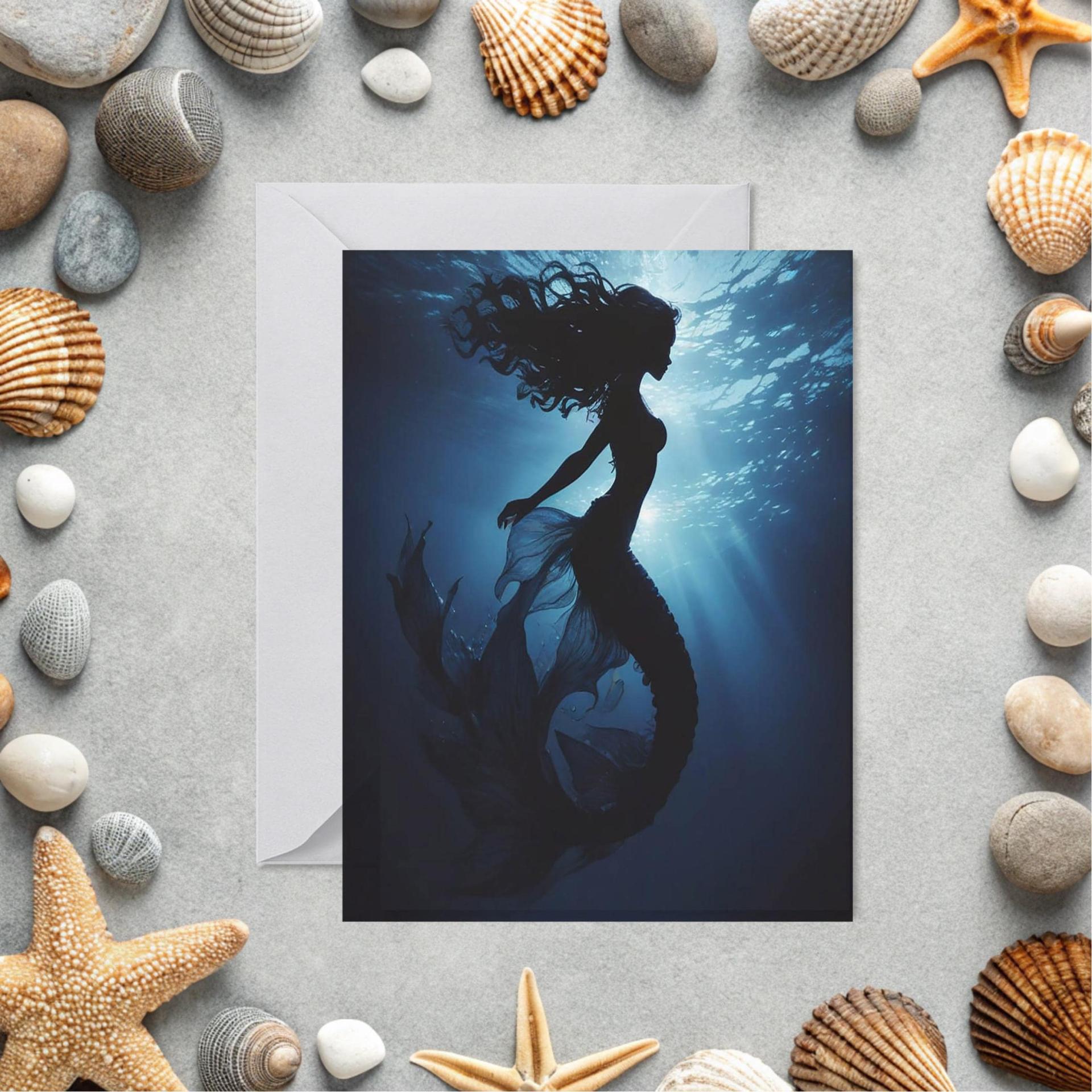 Mermaid Greeting Cards, Birthday, Invitations, Thank You Cards
