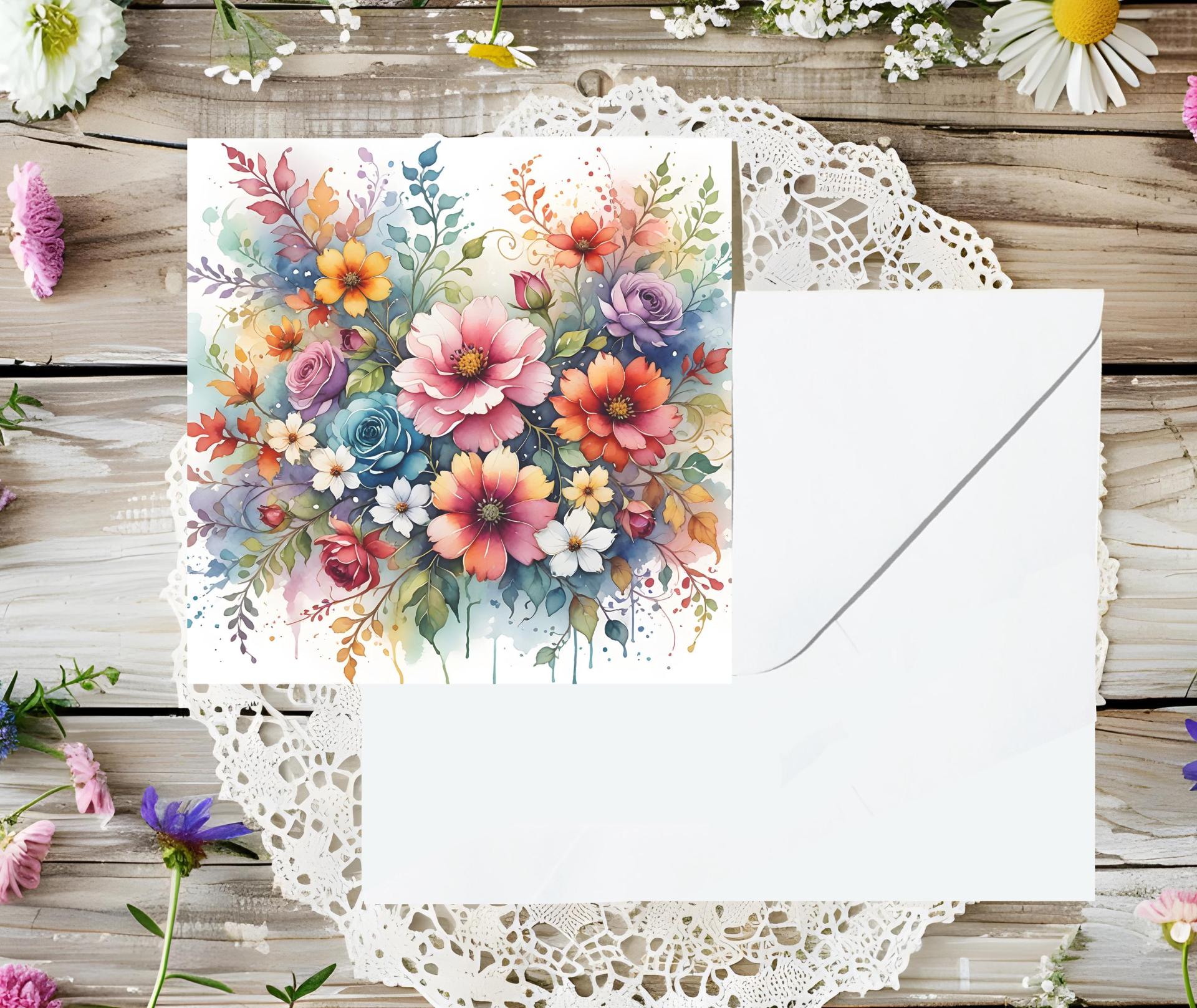 Set of Floral Gift Cards, 3 Designs, Bulk Pack of Cards