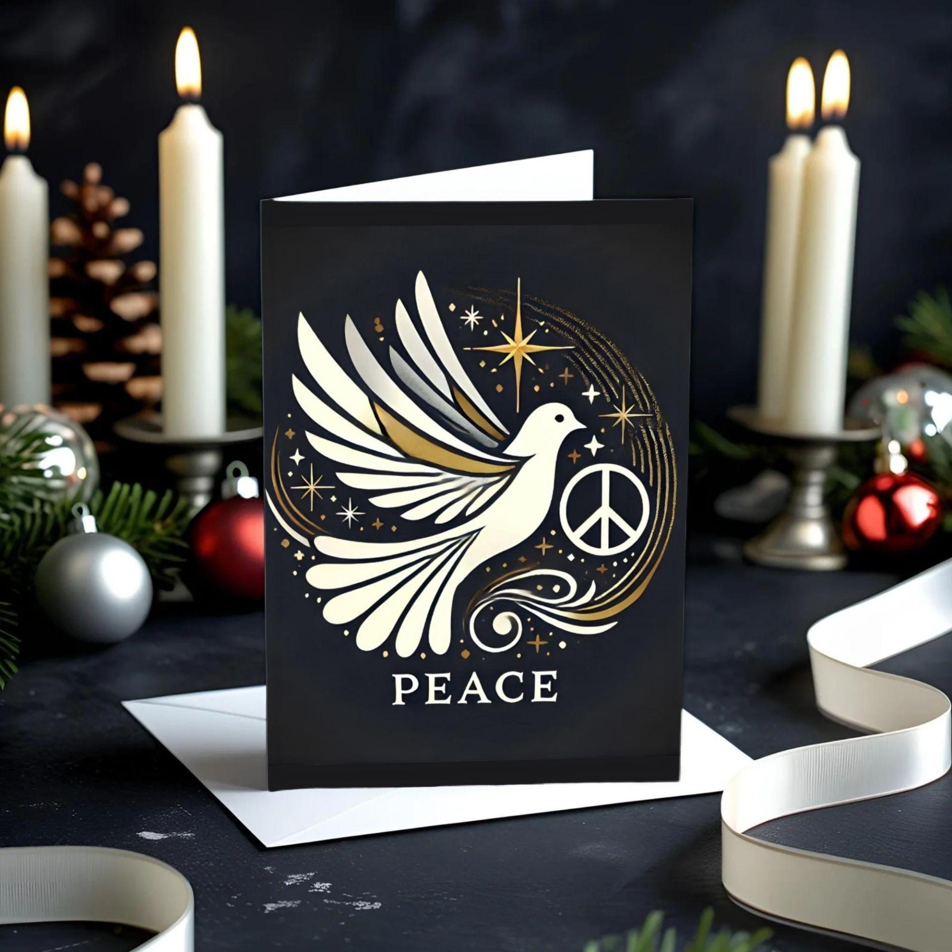 Dove of Peace - Christmas Card - Single or Bulk Pack of Christmas Greeting Cards