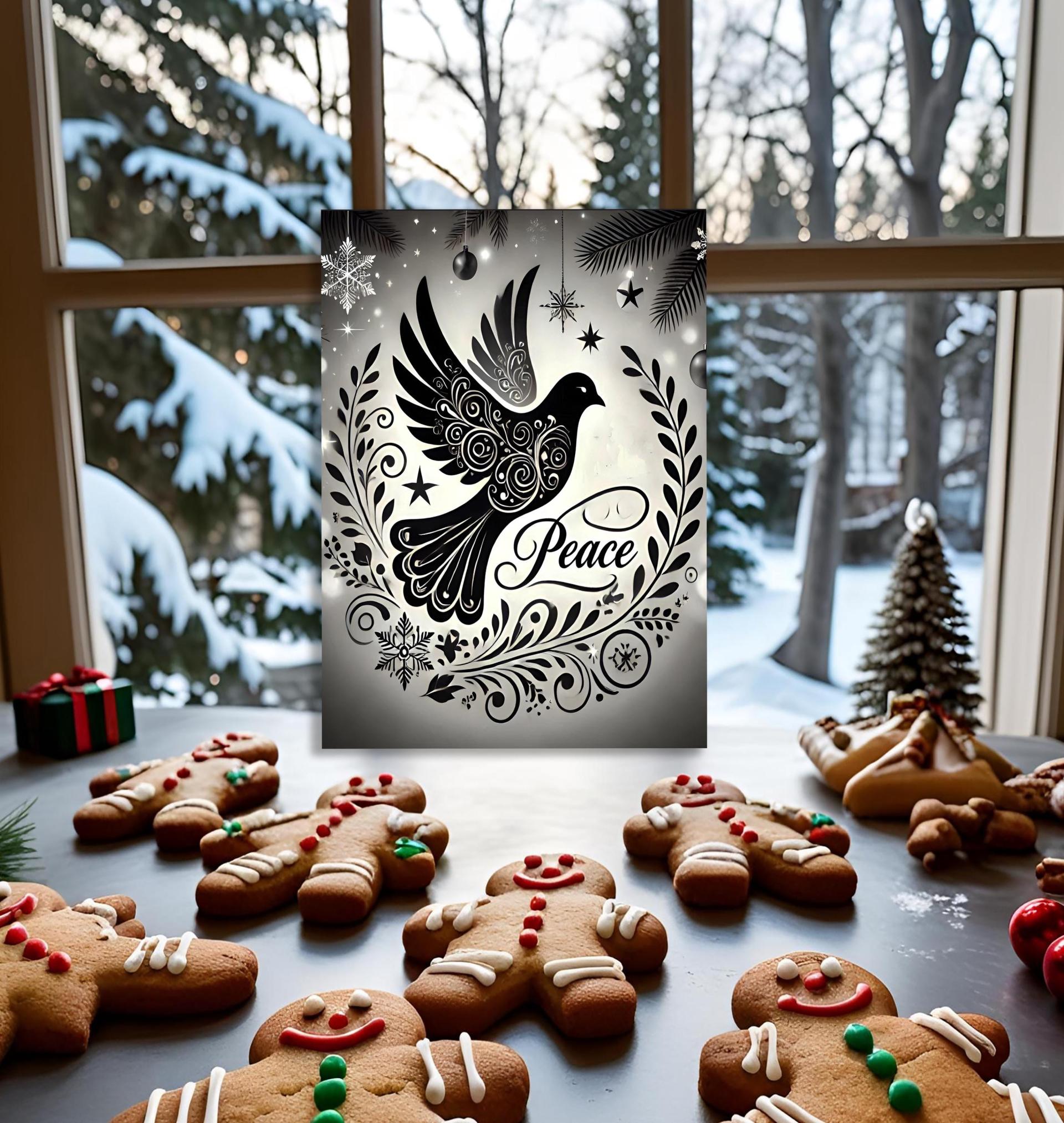 Dove of Peace - Christmas Card - Single or Bulk Pack of Christmas Greeting Cards