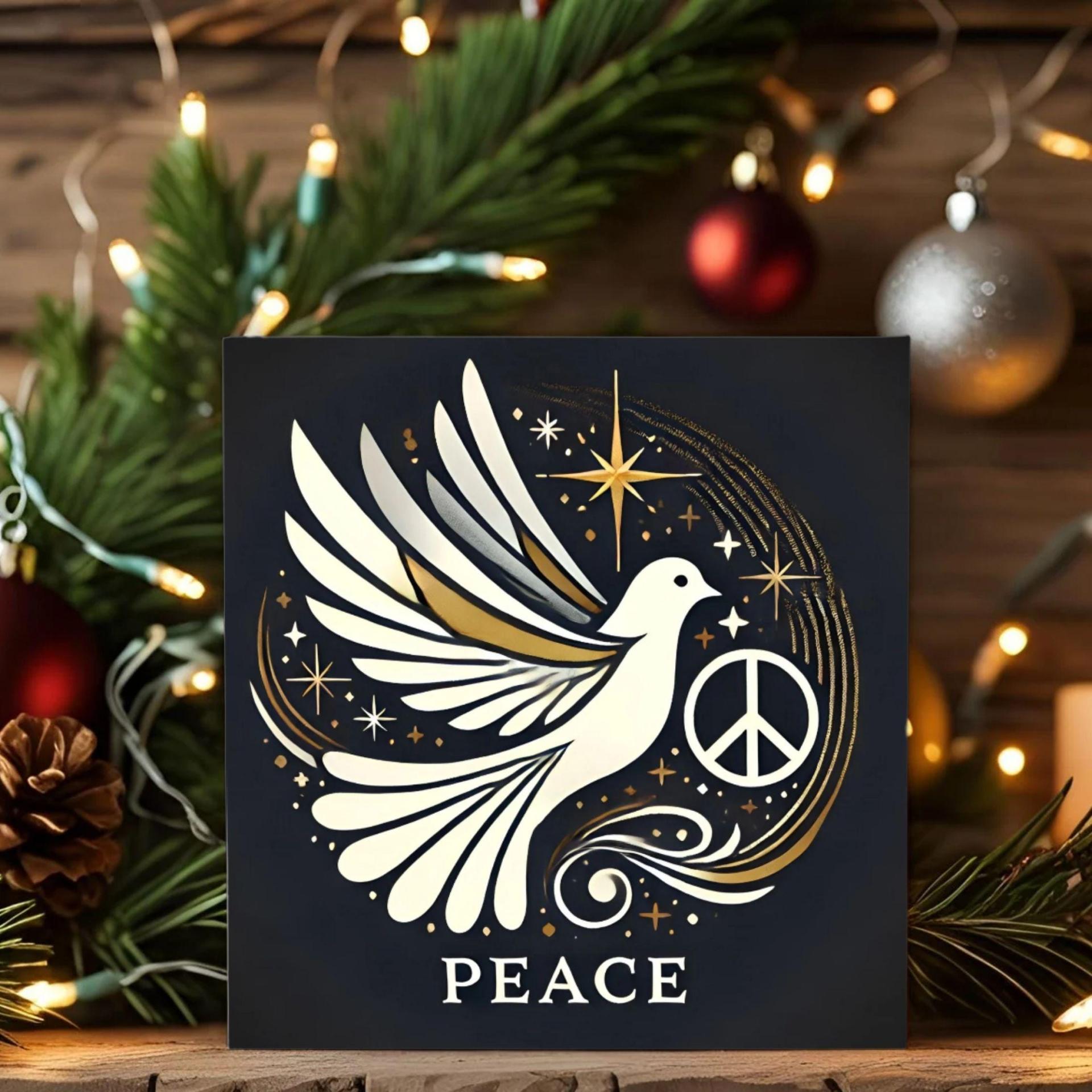 Dove of Peace - Christmas Card - Single or Bulk Pack of Christmas Greeting Cards