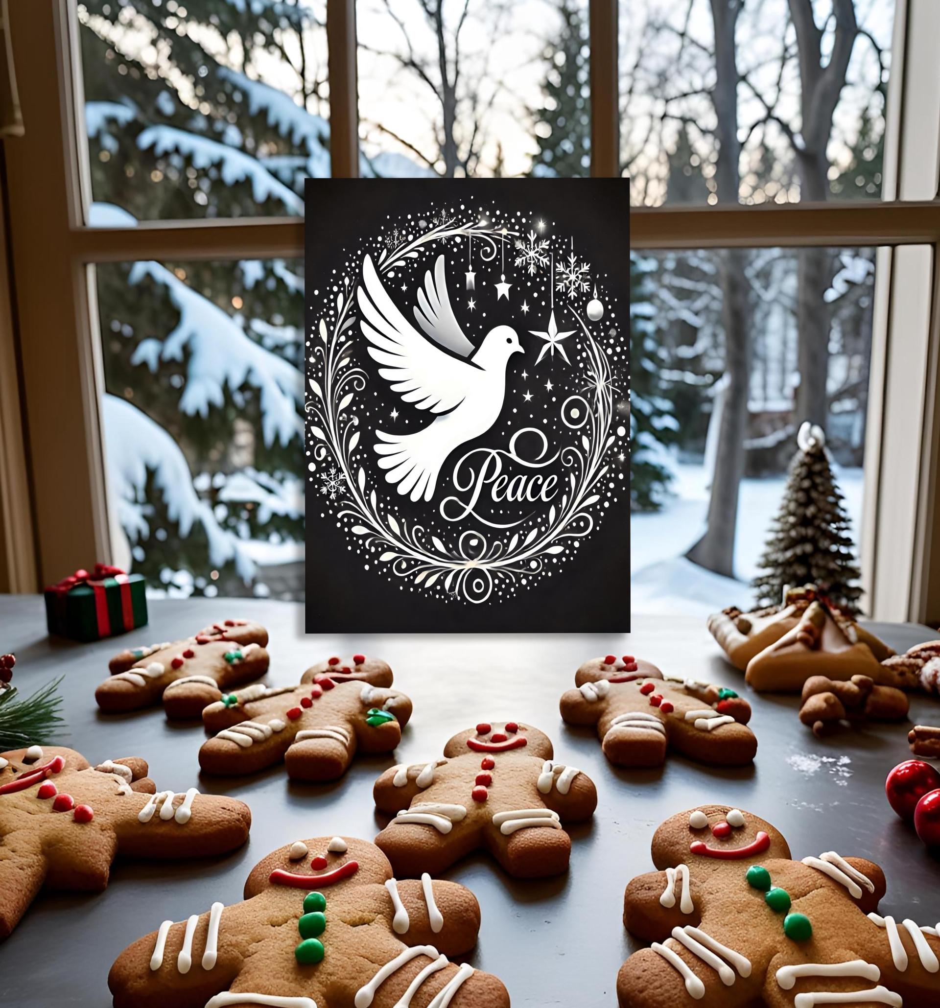Dove of Peace - Christmas Card - Single or Bulk Pack of Christmas Greeting Cards
