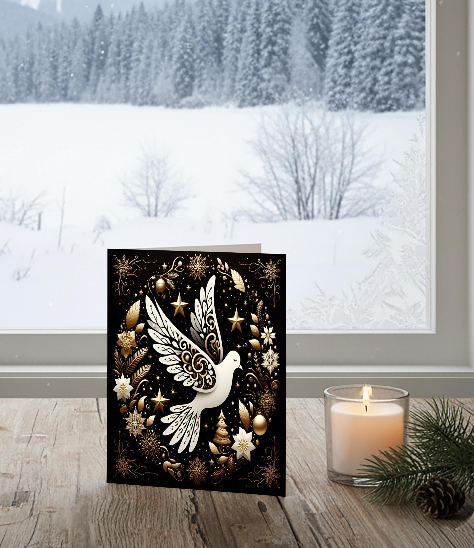 Dove of Peace - Christmas Card - Bulk Pack of Christmas Greeting Cards