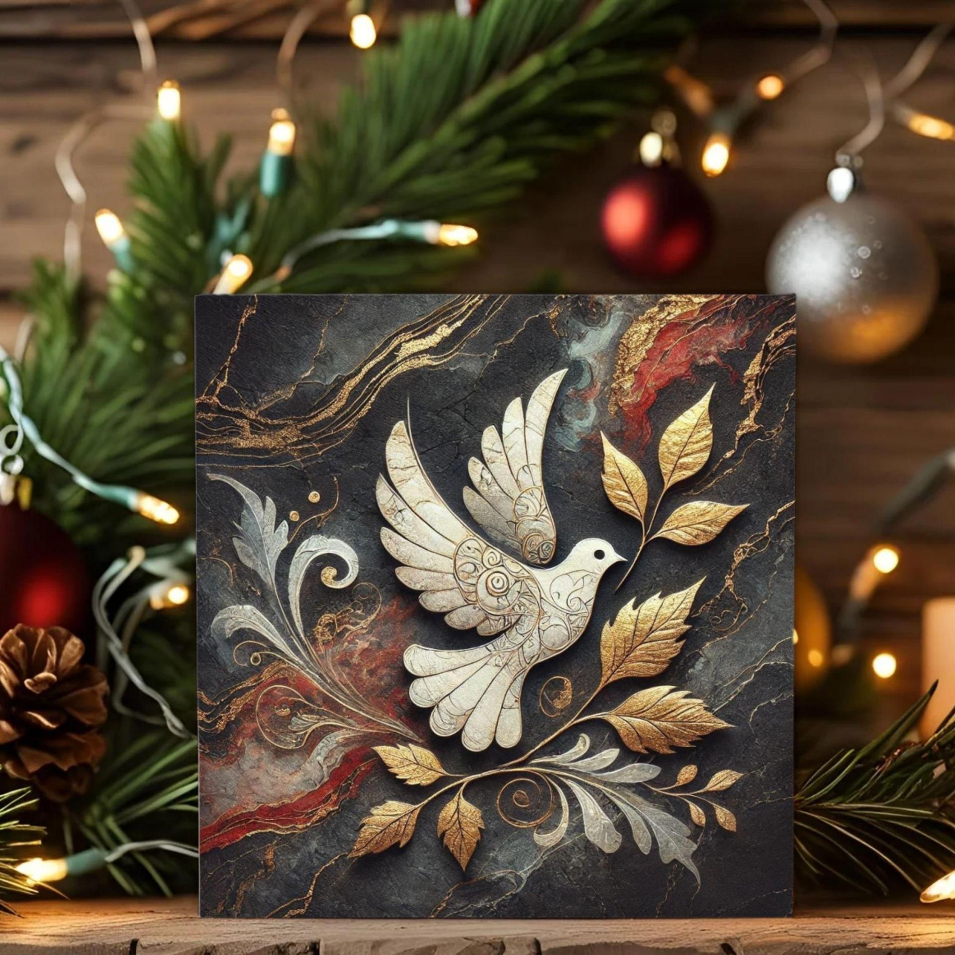 Dove of Peace - Christmas Card - Single or Bulk Pack of Christmas Greeting Cards