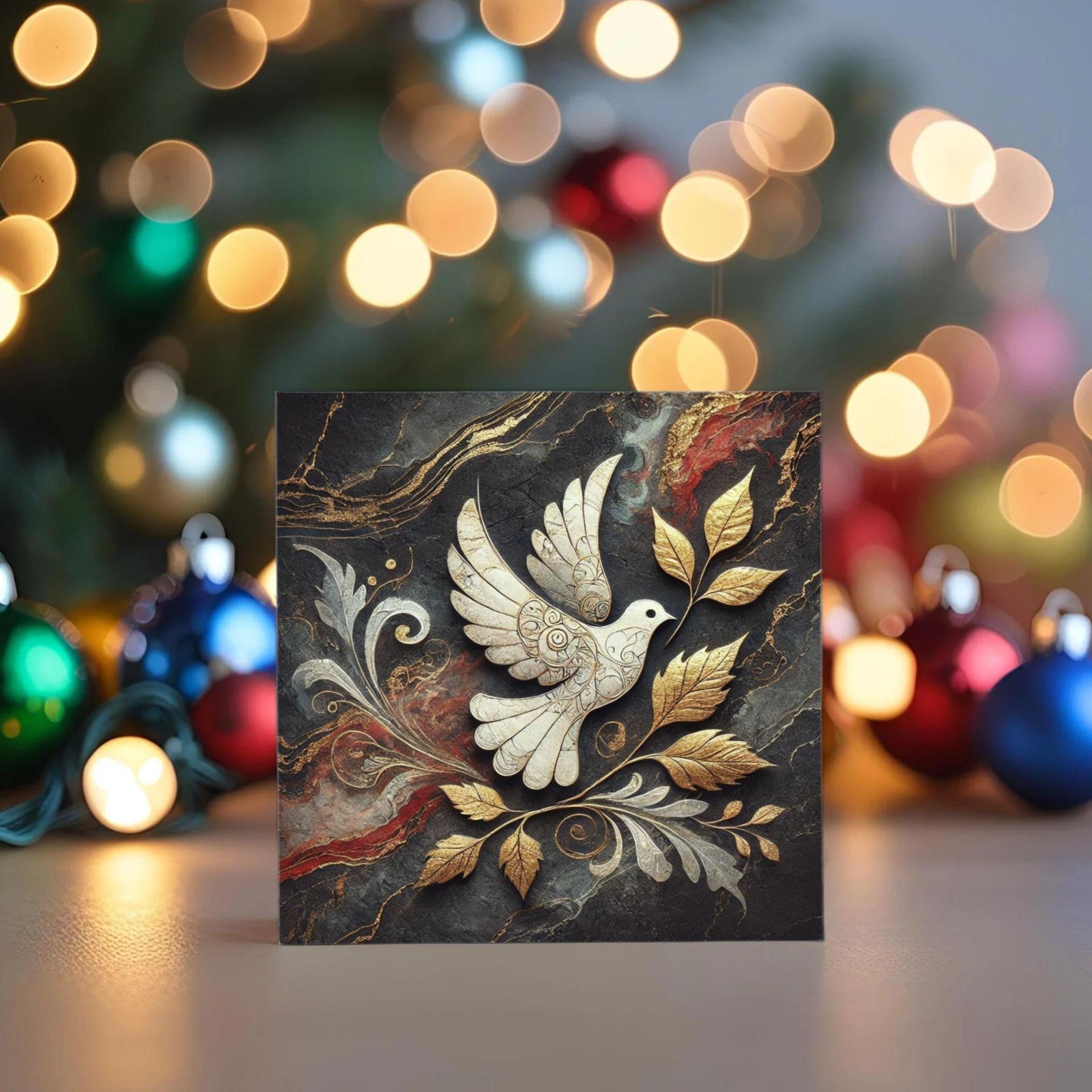 Dove of Peace - Christmas Card - Single or Bulk Pack of Christmas Greeting Cards